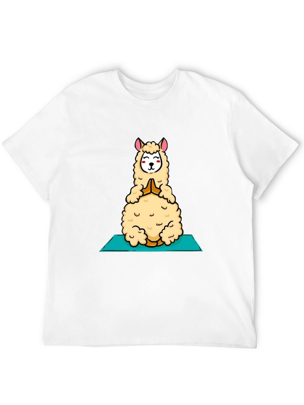 Yoga Llama T-Shirt - Meditating Alpaca Tee