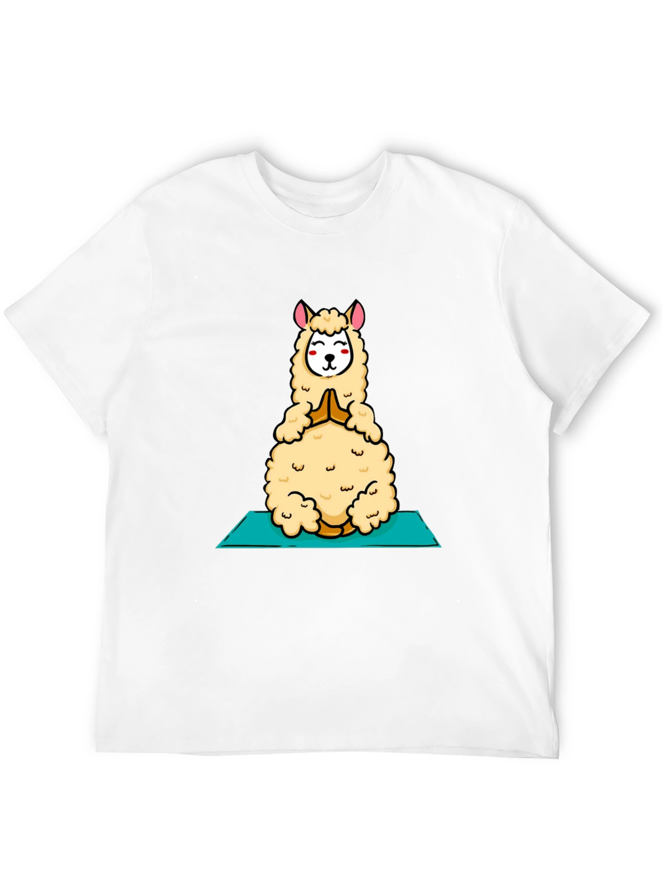 Yoga Llama T-Shirt - Meditating Alpaca Tee
