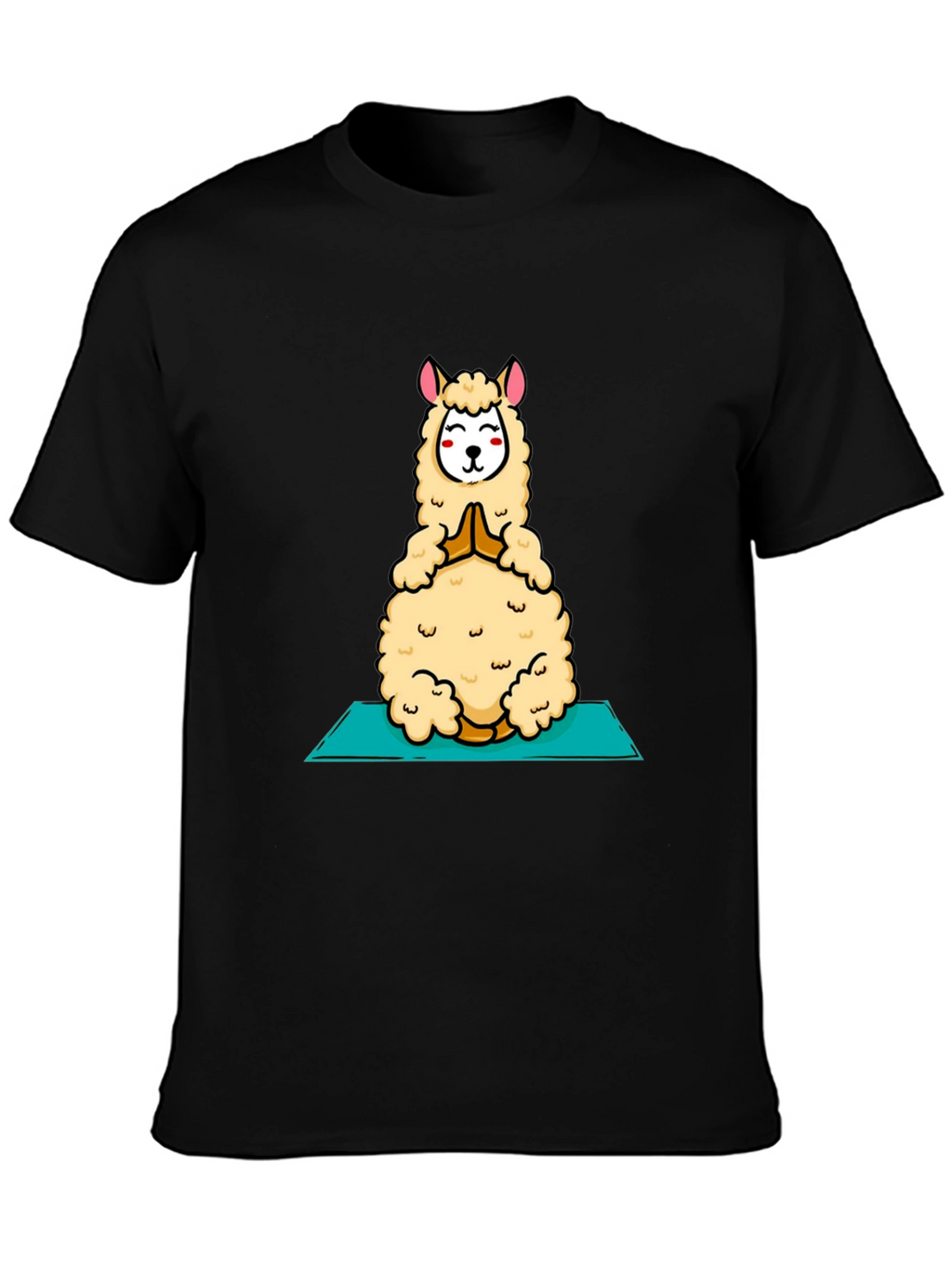Yoga Llama T-Shirt - Meditating Alpaca Tee