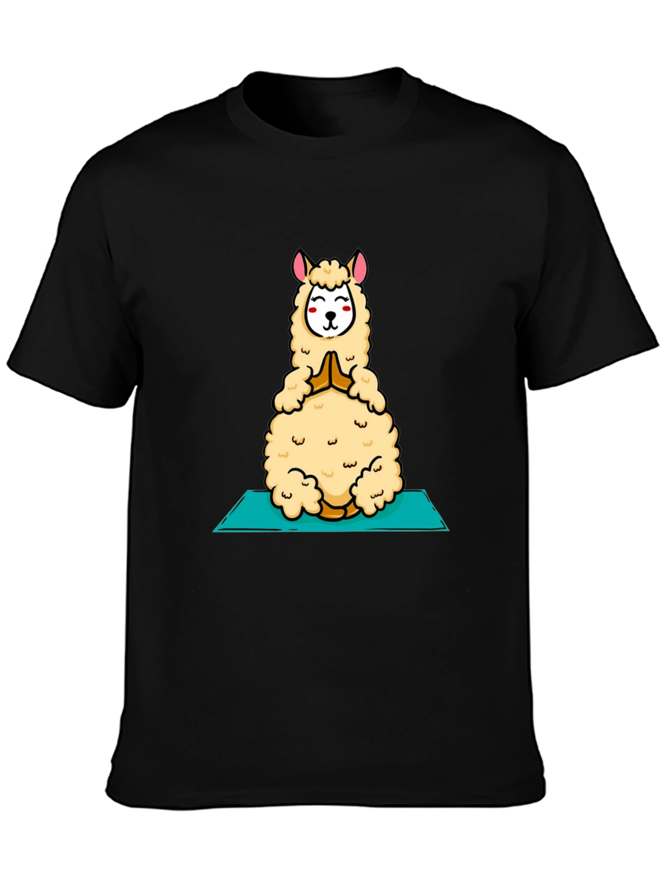 Yoga Llama T-Shirt - Meditating Alpaca Tee