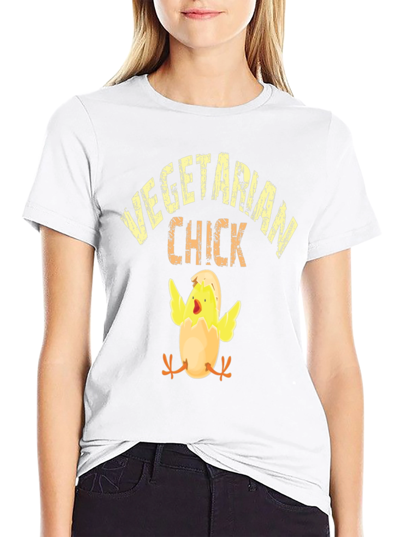 Vegetarian Chick T-Shirt - Unisex