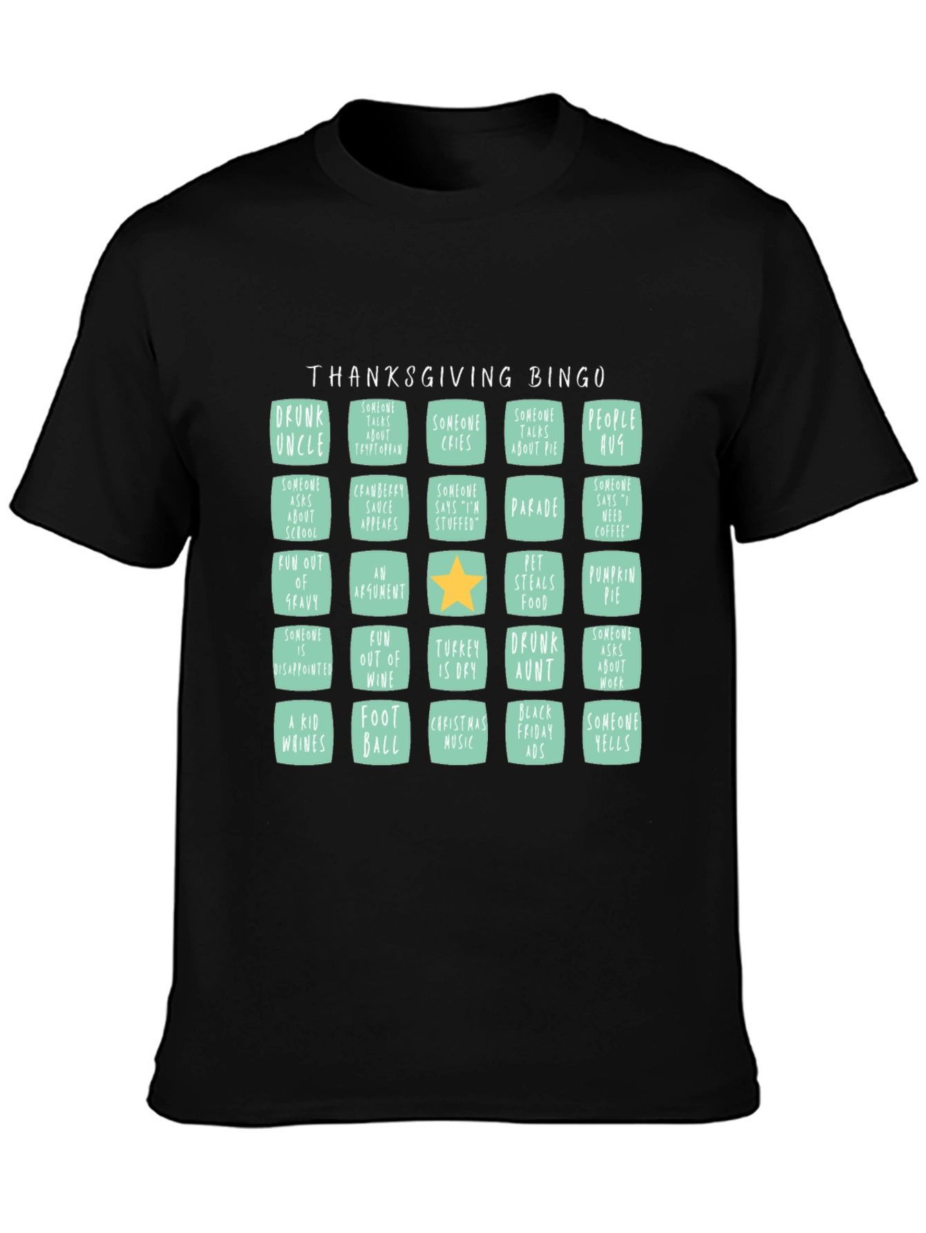 Thanksgiving Bingo T-Shirt: Holiday Fun