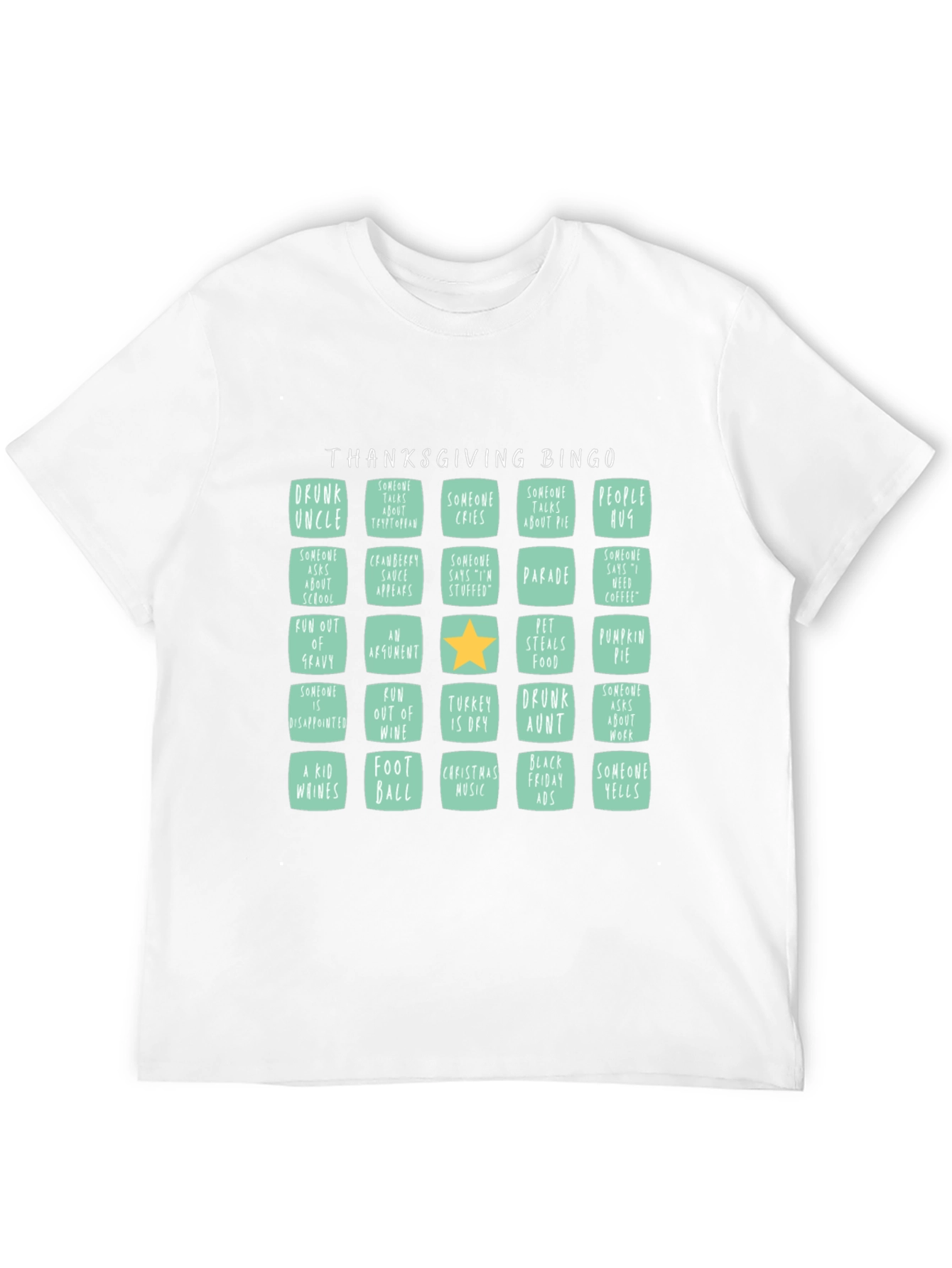 Thanksgiving Bingo T-Shirt: Holiday Fun