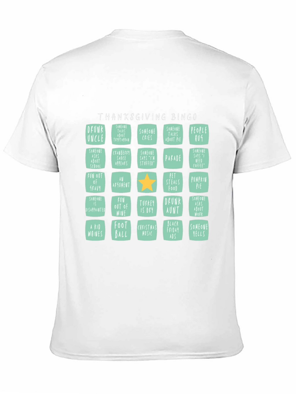 Thanksgiving Bingo T-Shirt: Holiday Fun