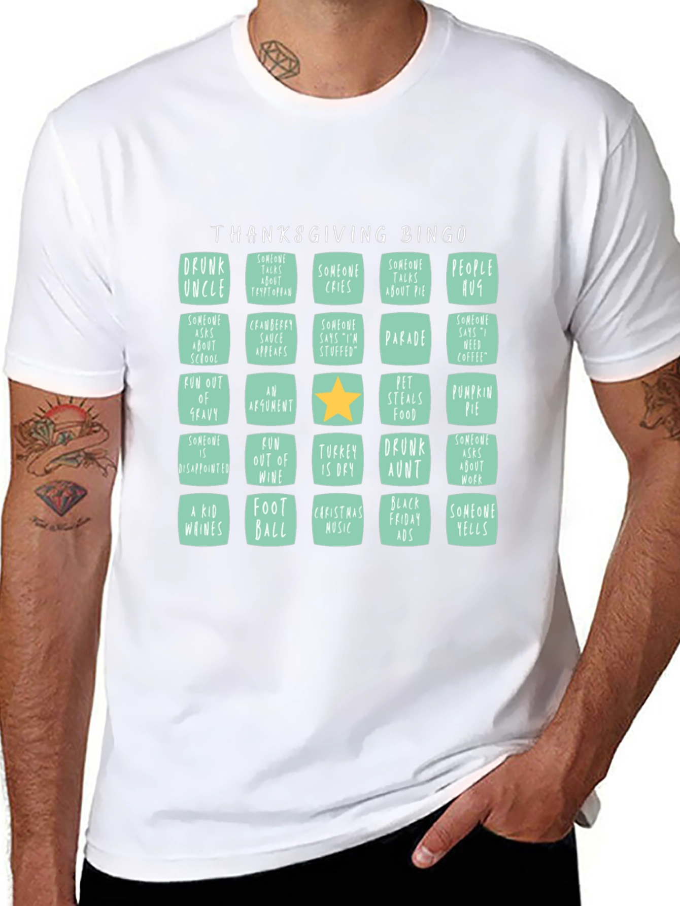 Thanksgiving Bingo T-Shirt: Holiday Fun