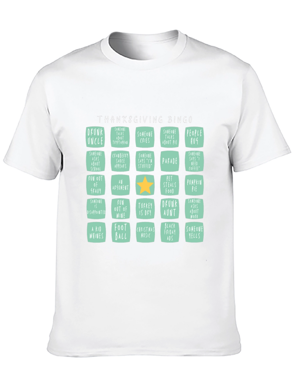 Thanksgiving Bingo T-Shirt: Holiday Fun