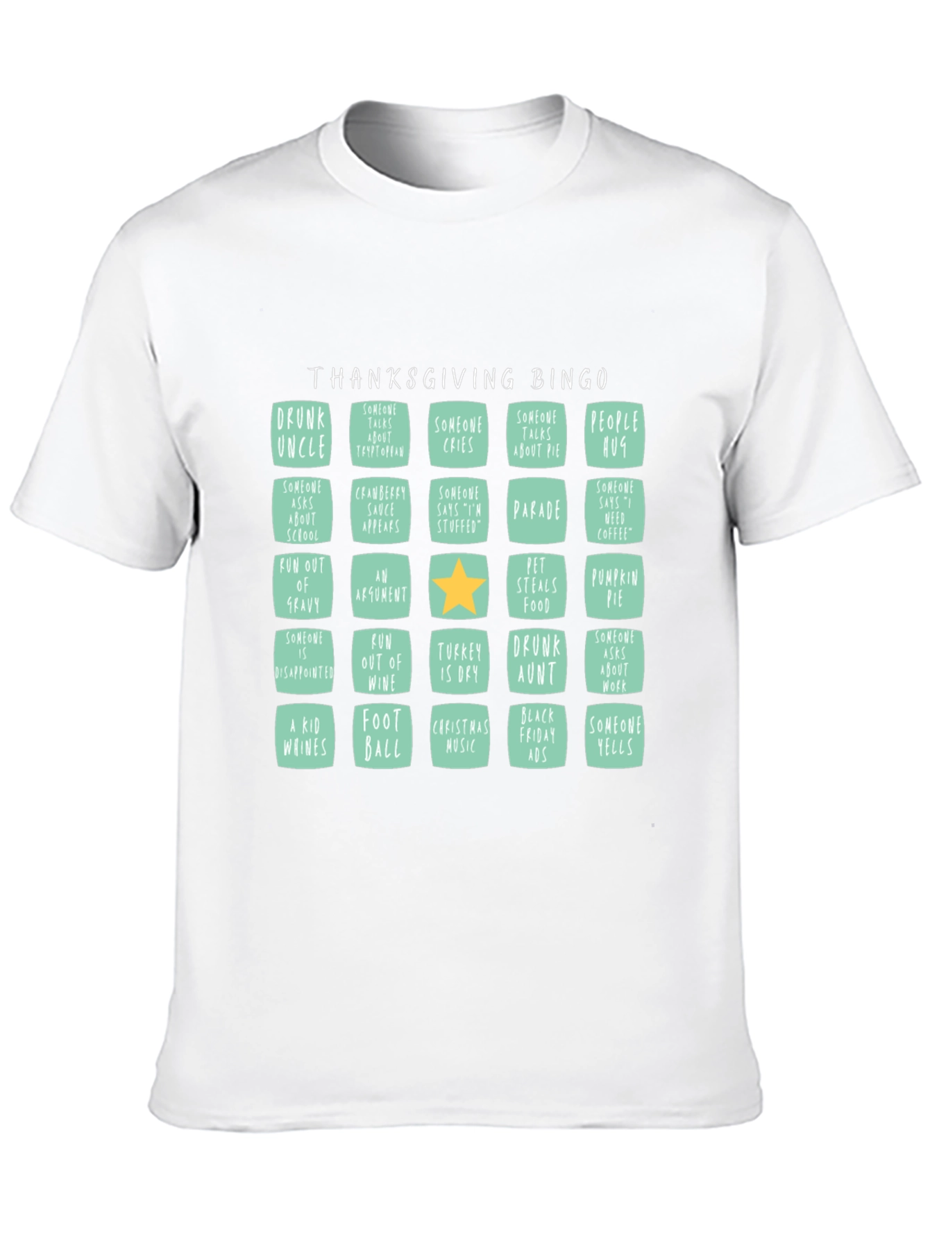 Thanksgiving Bingo T-Shirt: Holiday Fun
