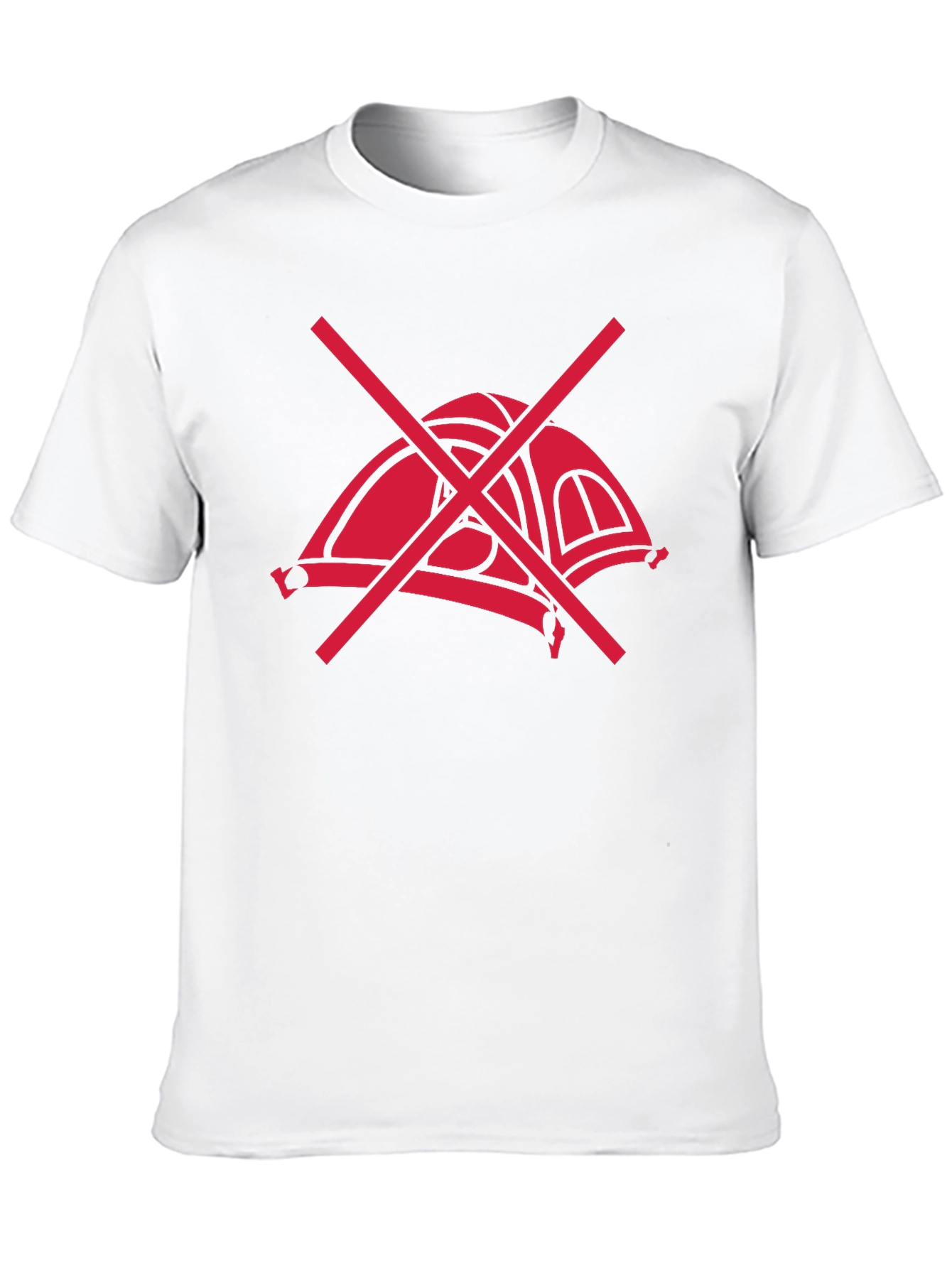 No Camping T-Shirt - Black Graphic Tee