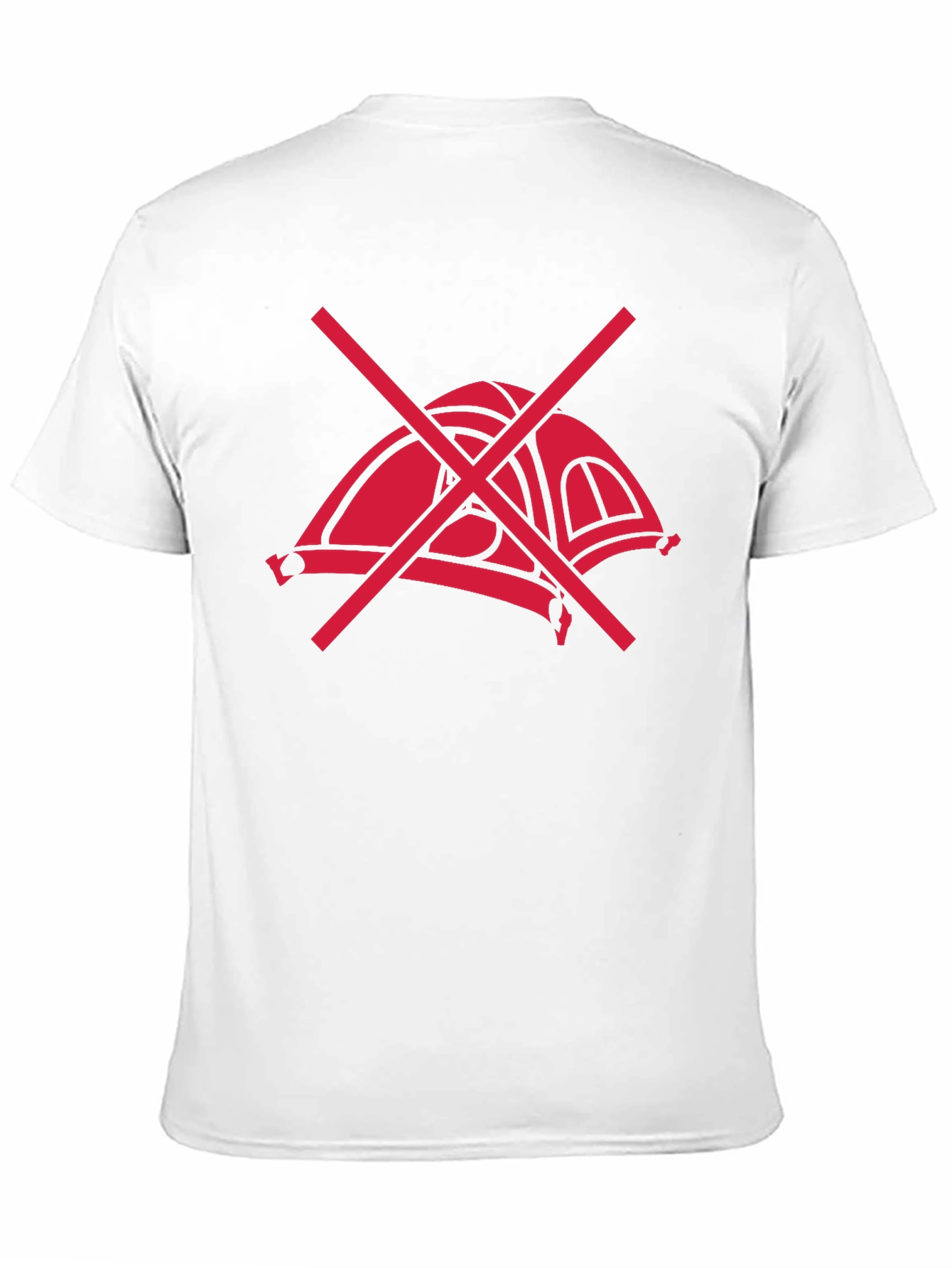 No Camping T-Shirt - Black Graphic Tee