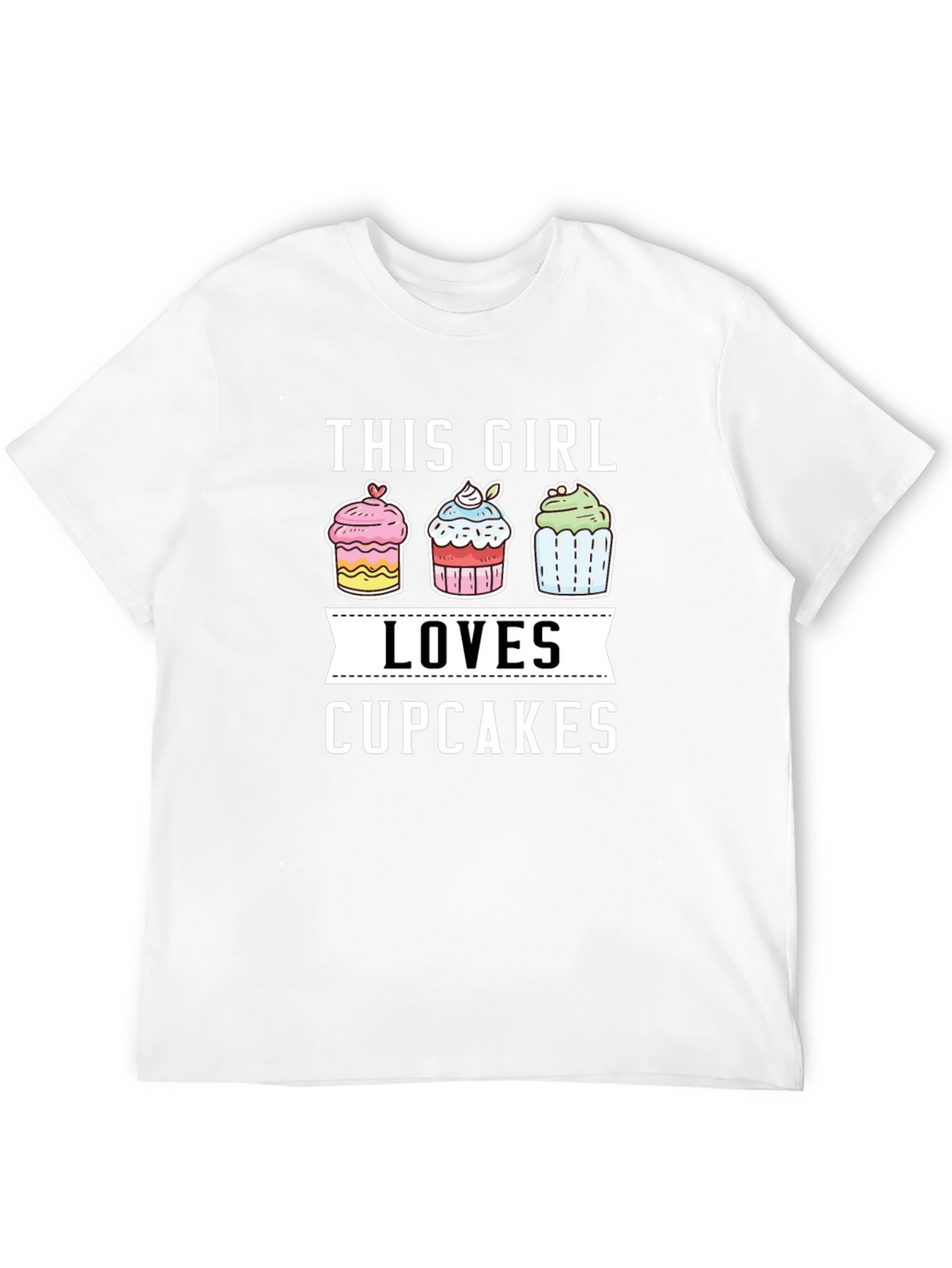 This Girl Loves Cupcakes Graphic T-Shirt