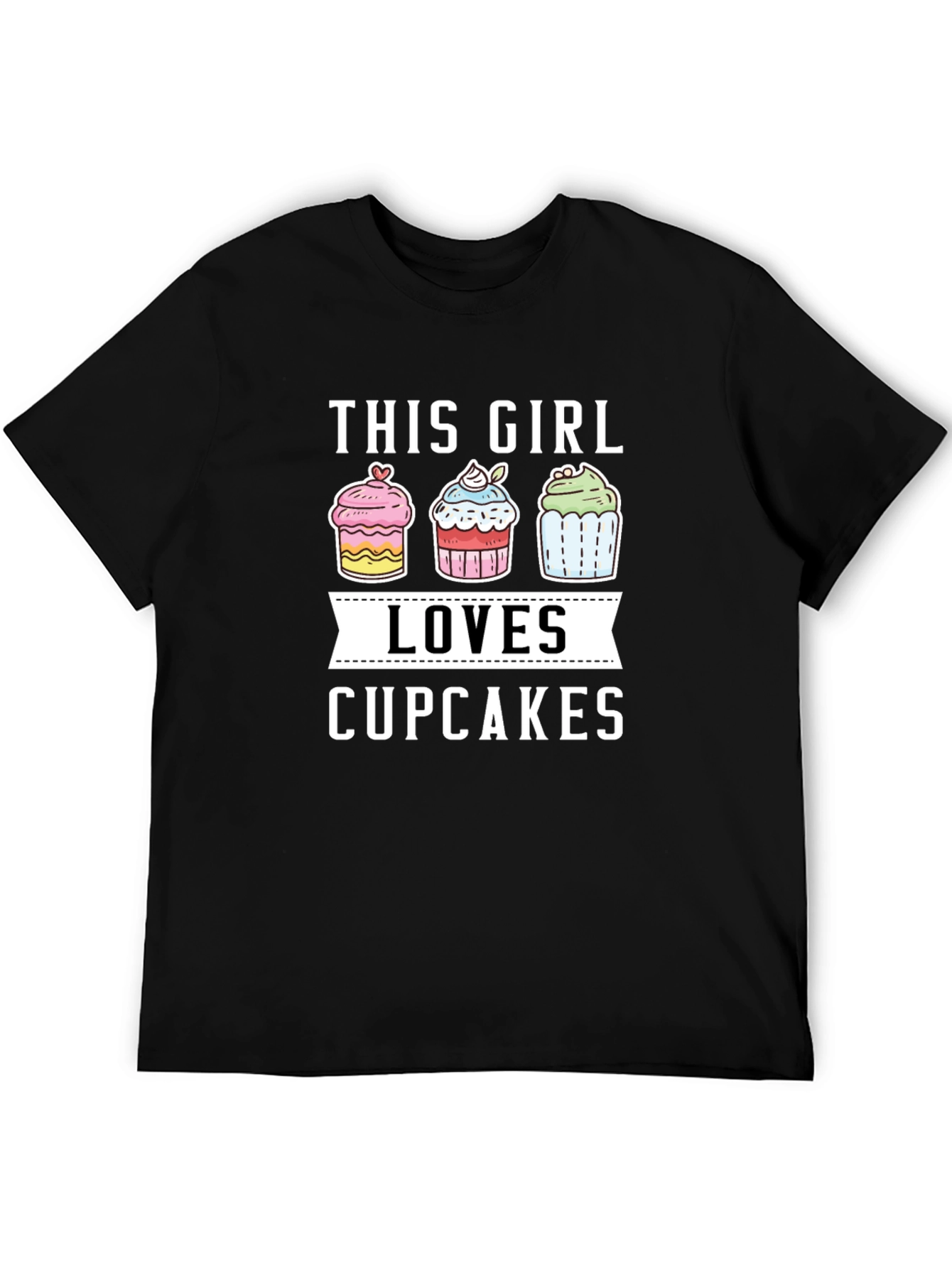 This Girl Loves Cupcakes Graphic T-Shirt