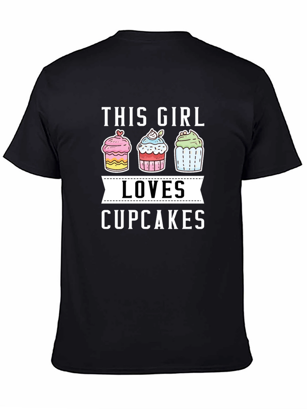 This Girl Loves Cupcakes Graphic T-Shirt