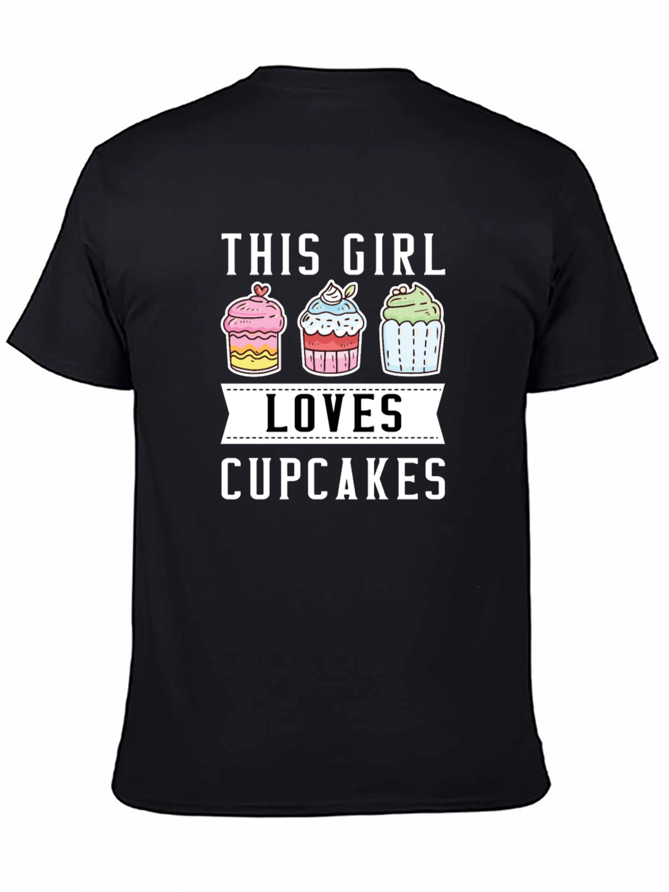 This Girl Loves Cupcakes Graphic T-Shirt