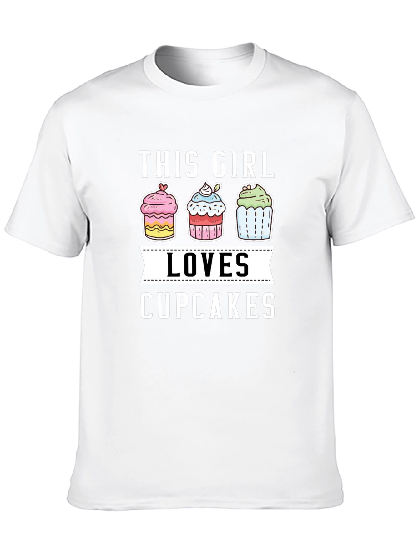 This Girl Loves Cupcakes Graphic T-Shirt