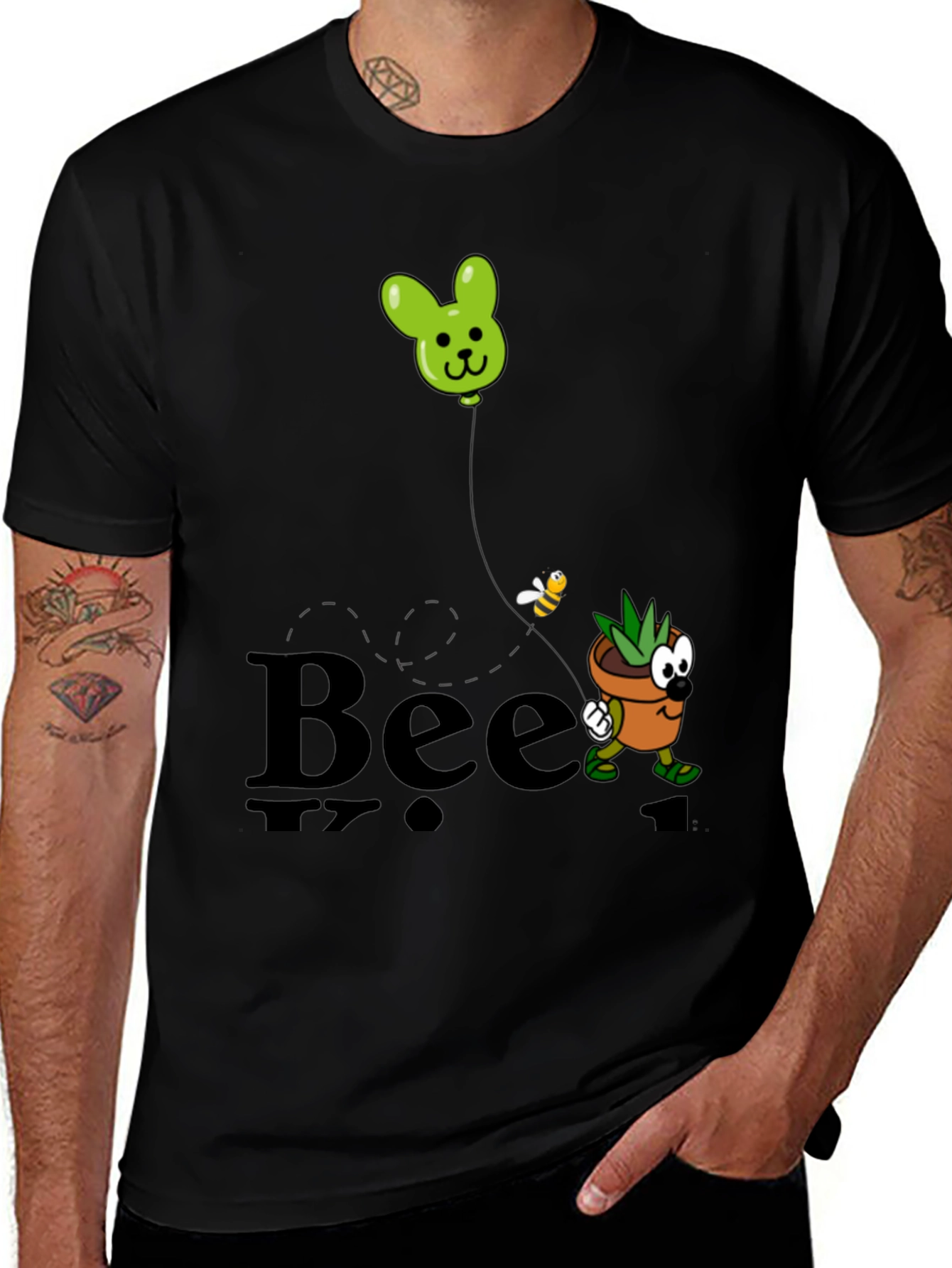 Bee Kind Funny Plant T-Shirt