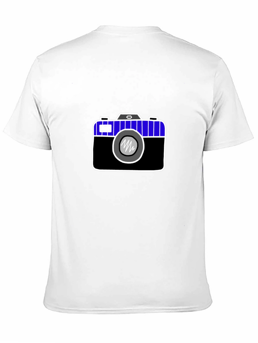 Camera Graphic Print Black Tee
