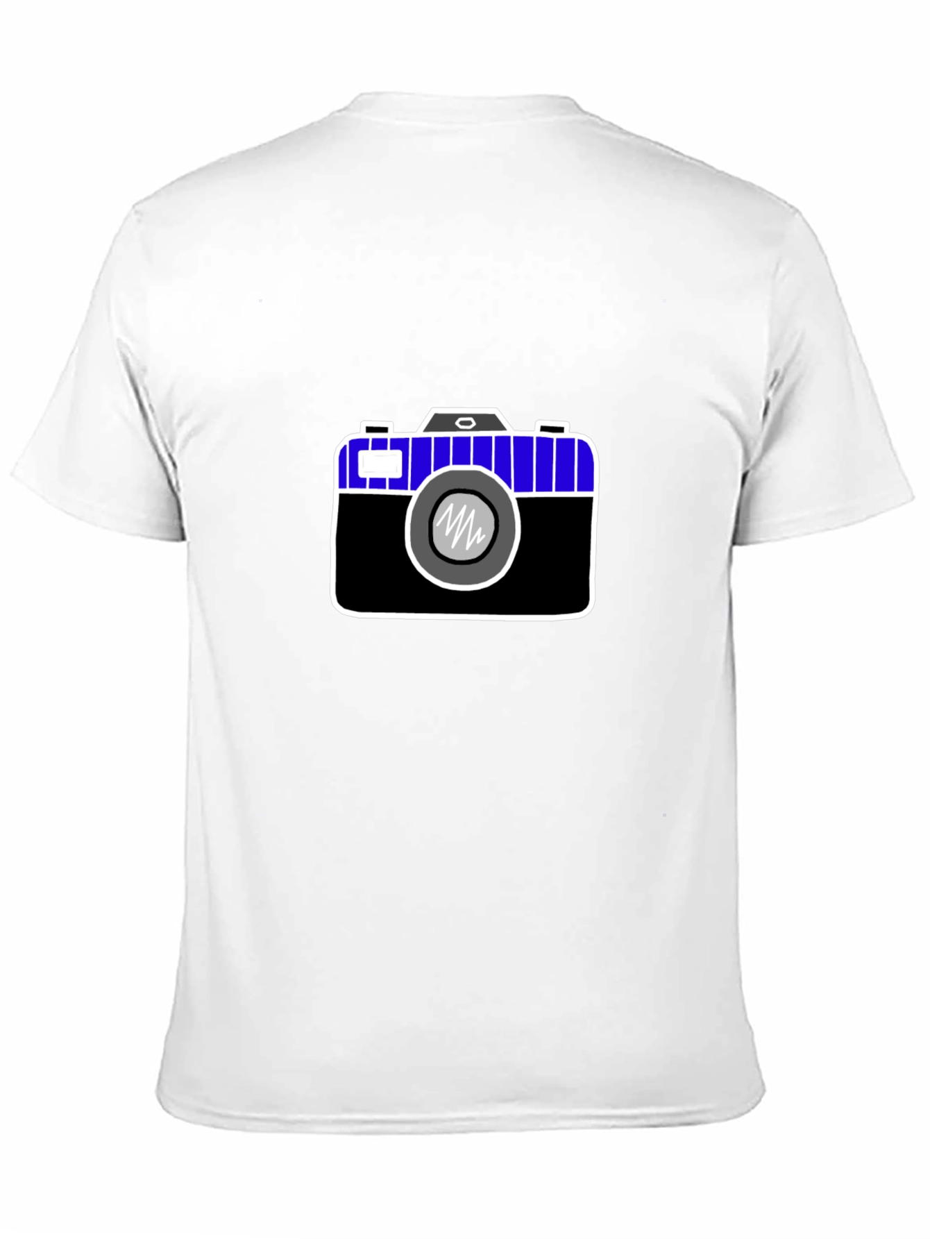 Camera Graphic Print Black Tee