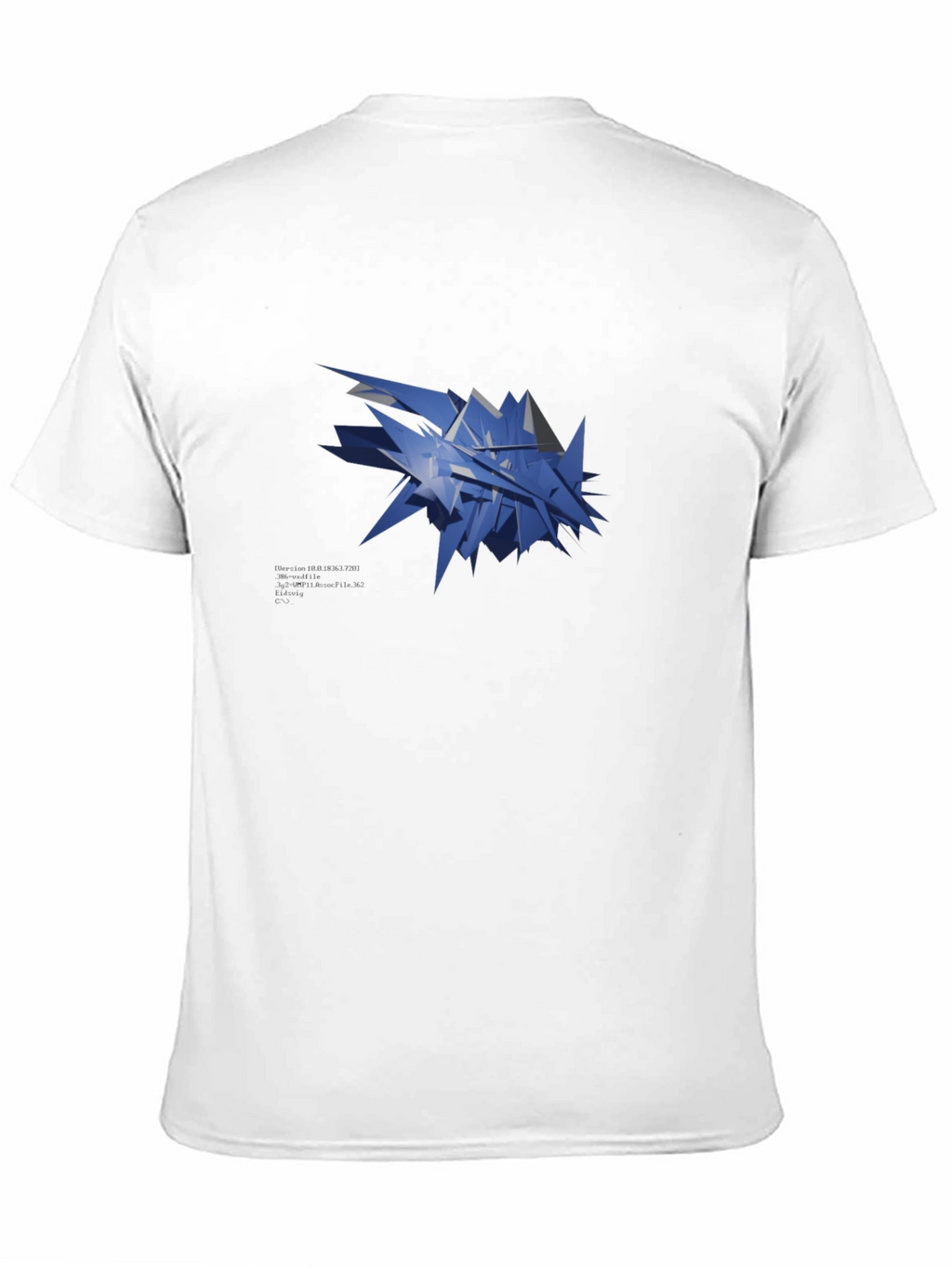 Abstract Geometric Design Black T-Shirt