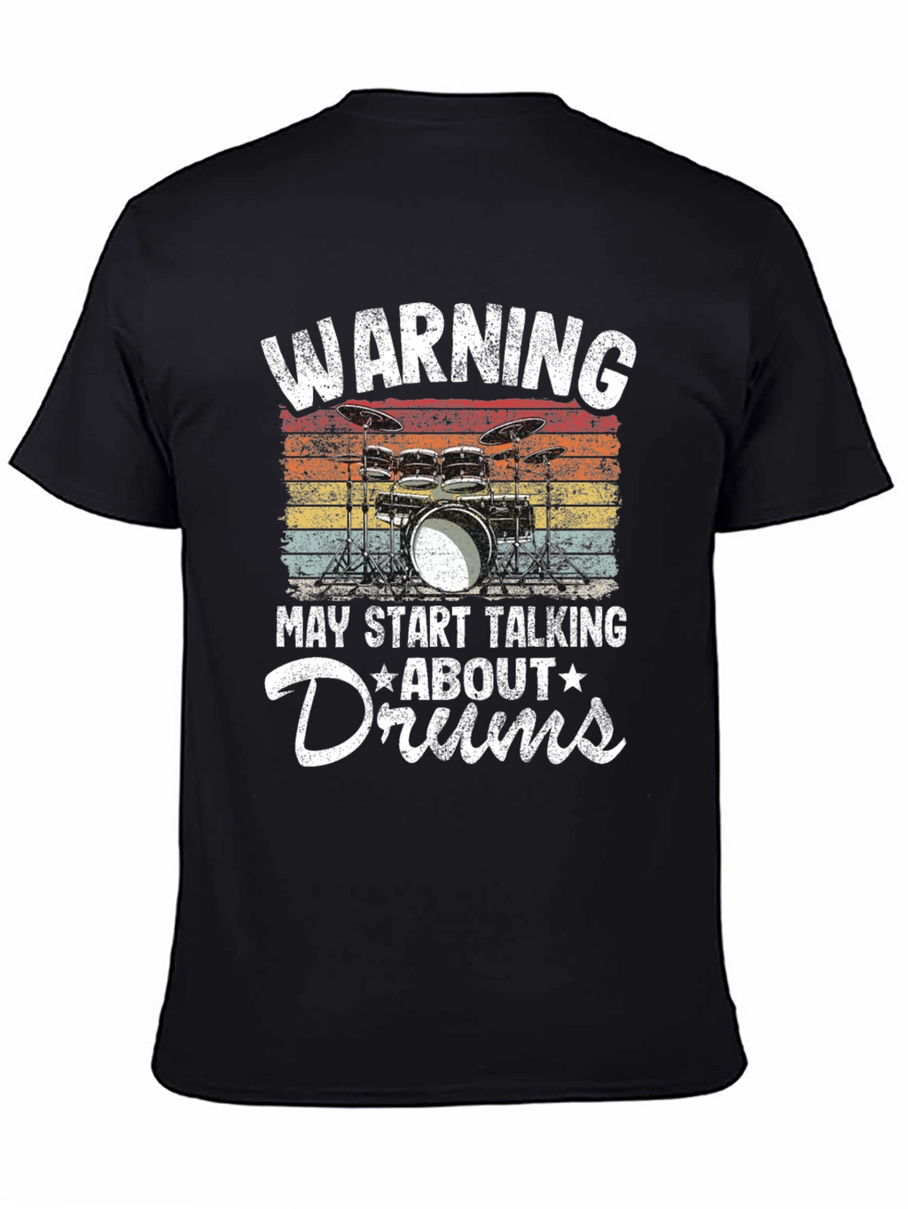 Warning Drums Graphic Tee - Musician T-Shirt