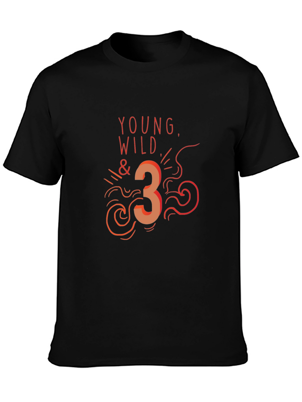 Young Wild & Three Graphic T-Shirt