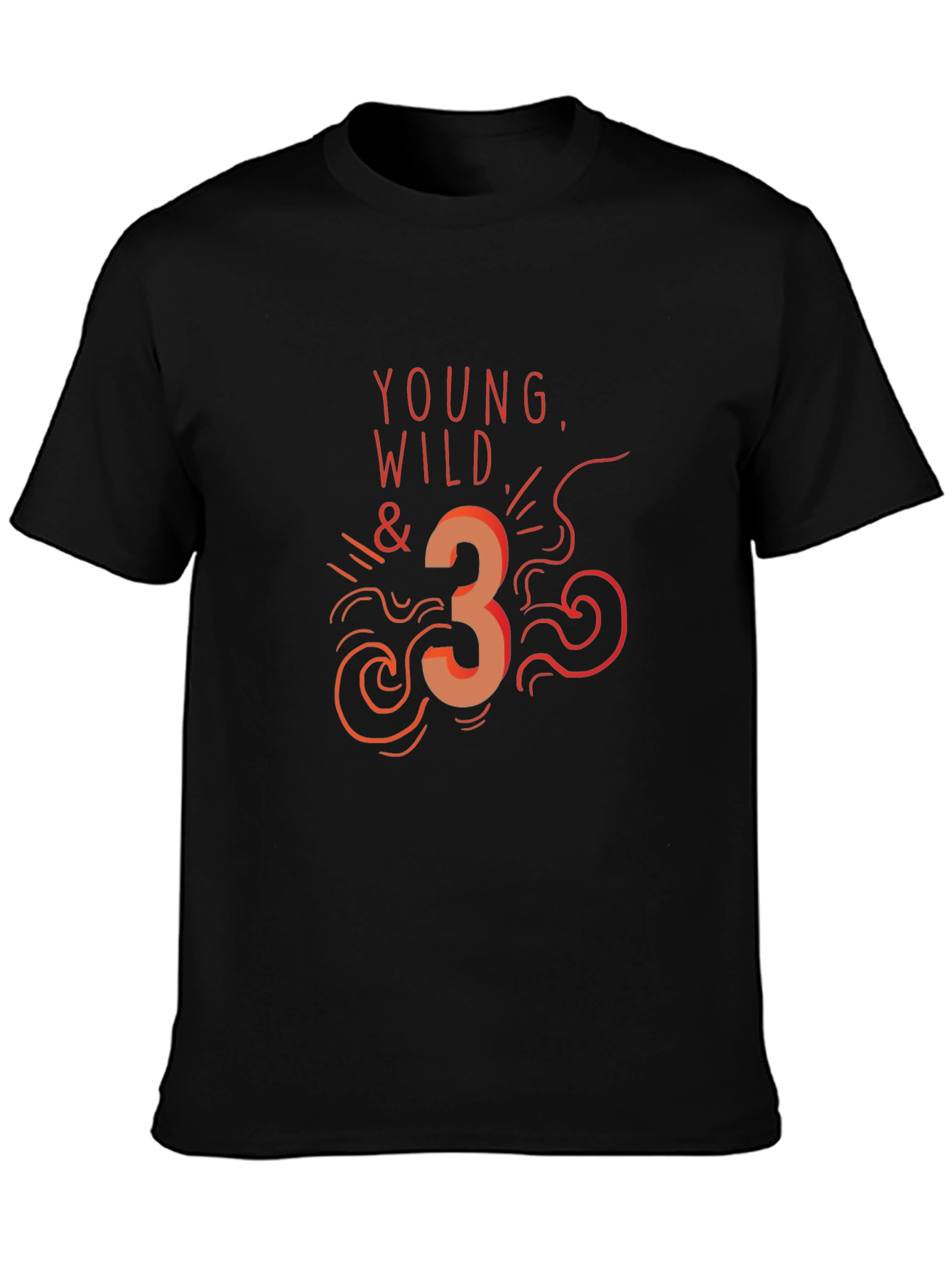 Young Wild & Three Graphic T-Shirt
