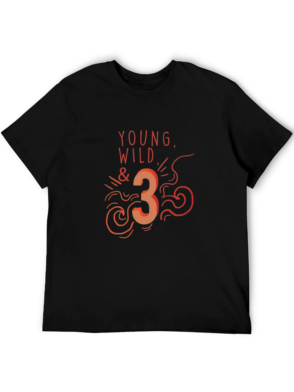 Young Wild & Three Graphic T-Shirt