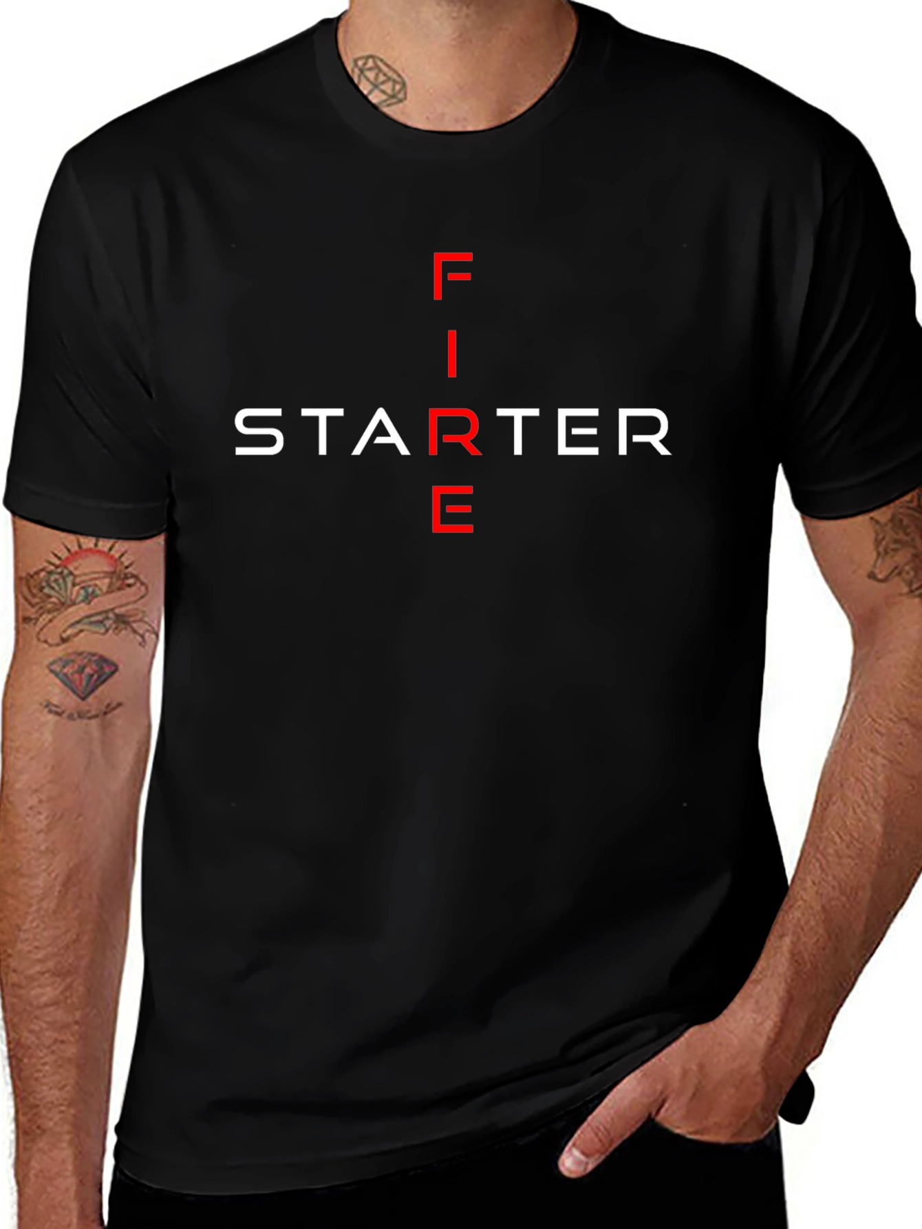 Fire Starter Graphic Tee - Black