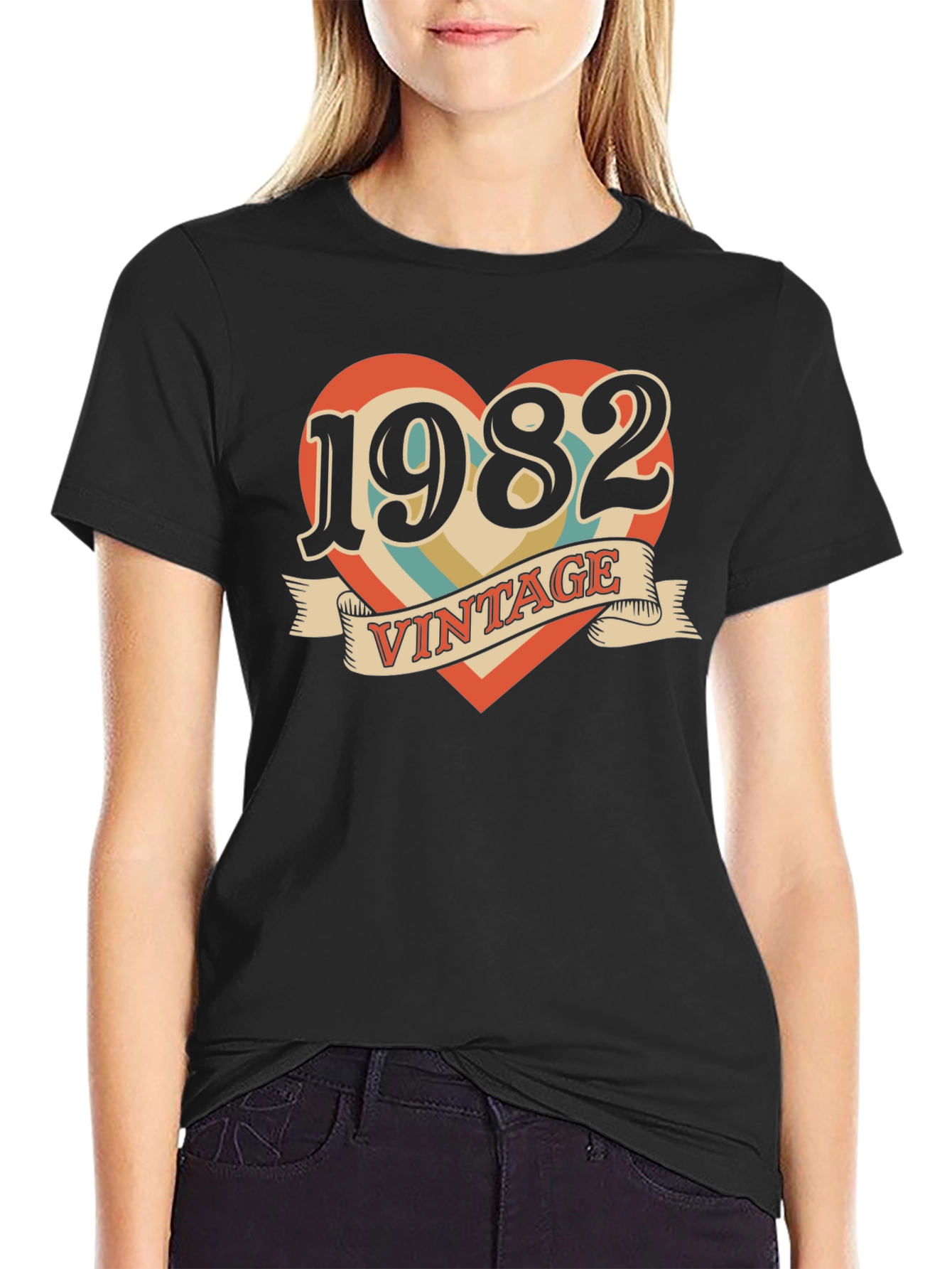 Vintage 1982 Heart T-Shirt