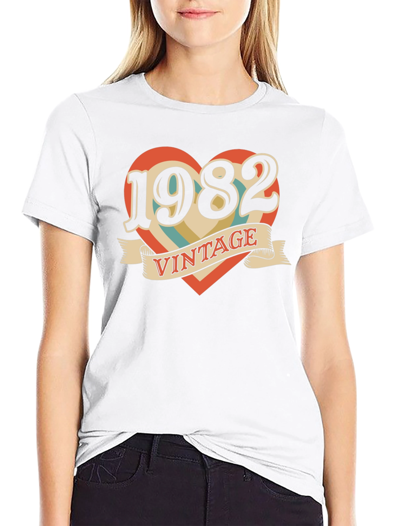 Vintage 1982 Heart T-Shirt