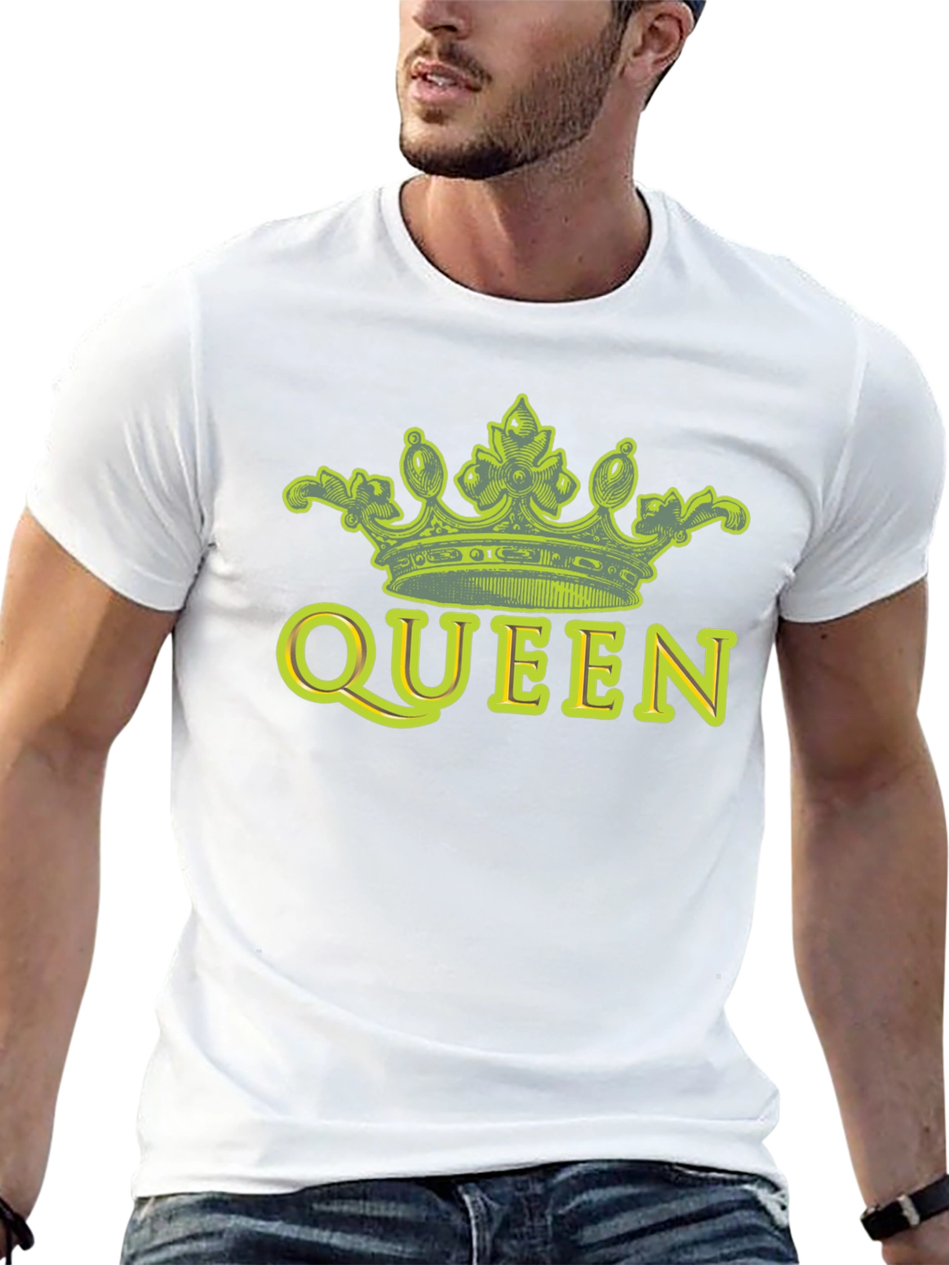 Queen Crown Graphic Tee - Black