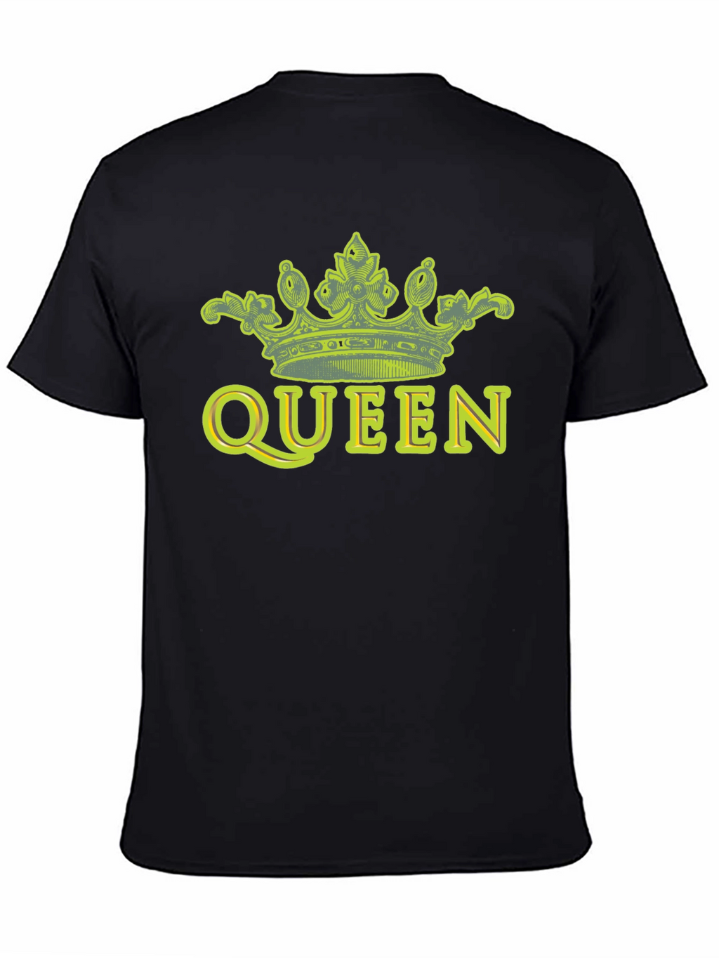 Queen Crown Graphic Tee - Black
