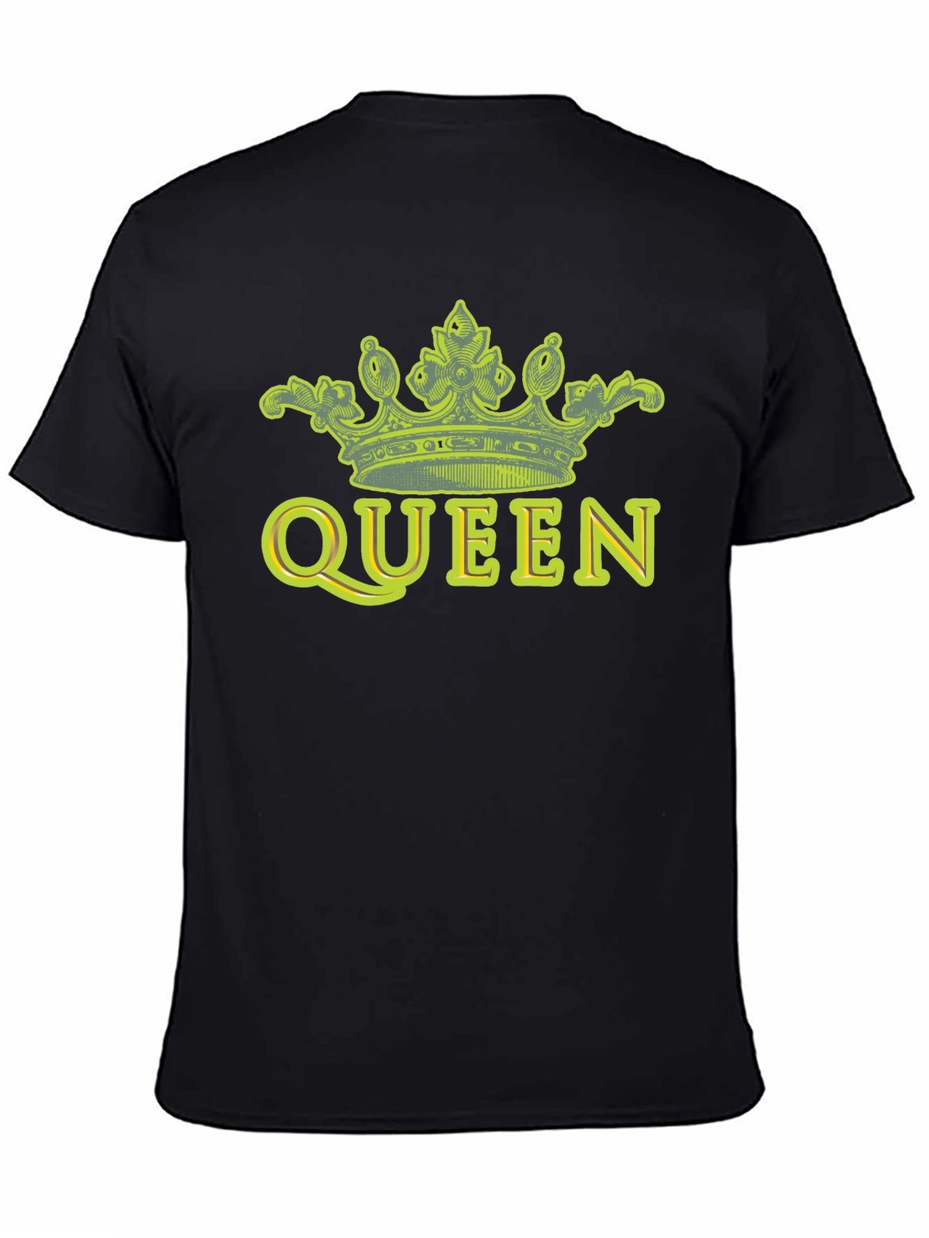 Queen Crown Graphic Tee - Black