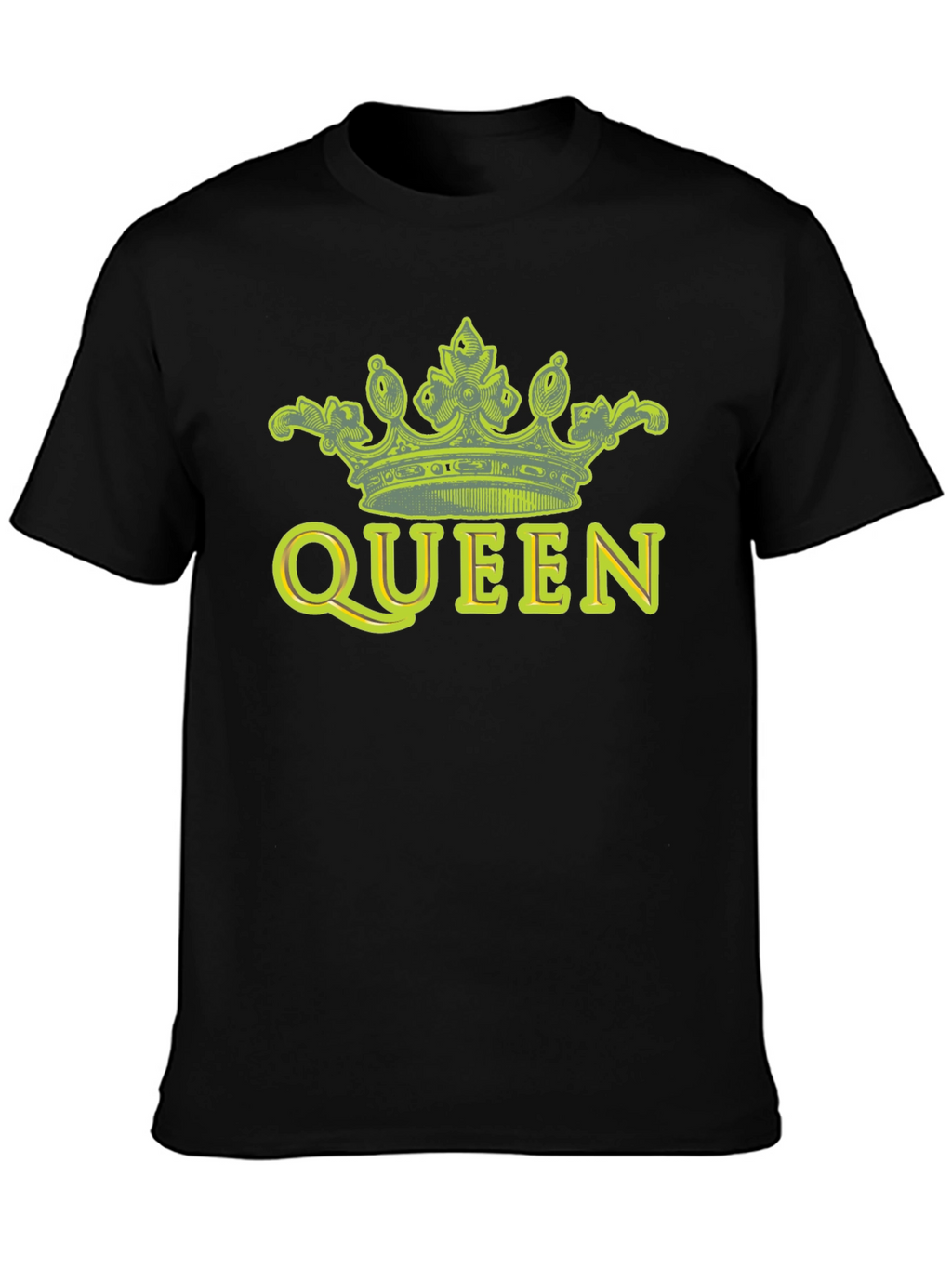 Queen Crown Graphic Tee - Black