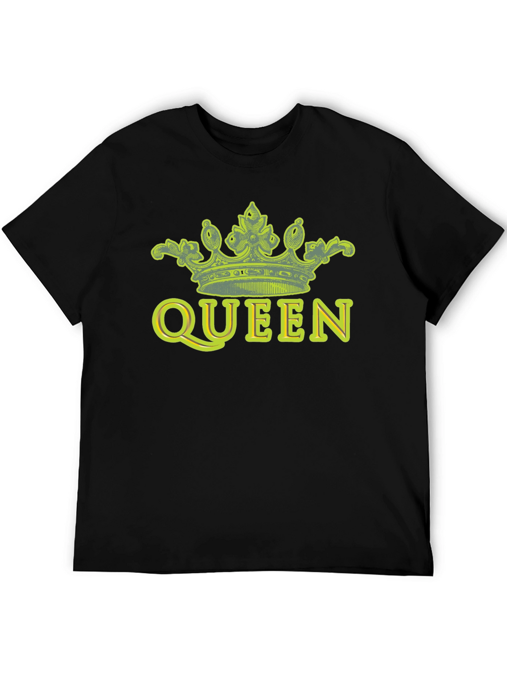 Queen Crown Graphic Tee - Black