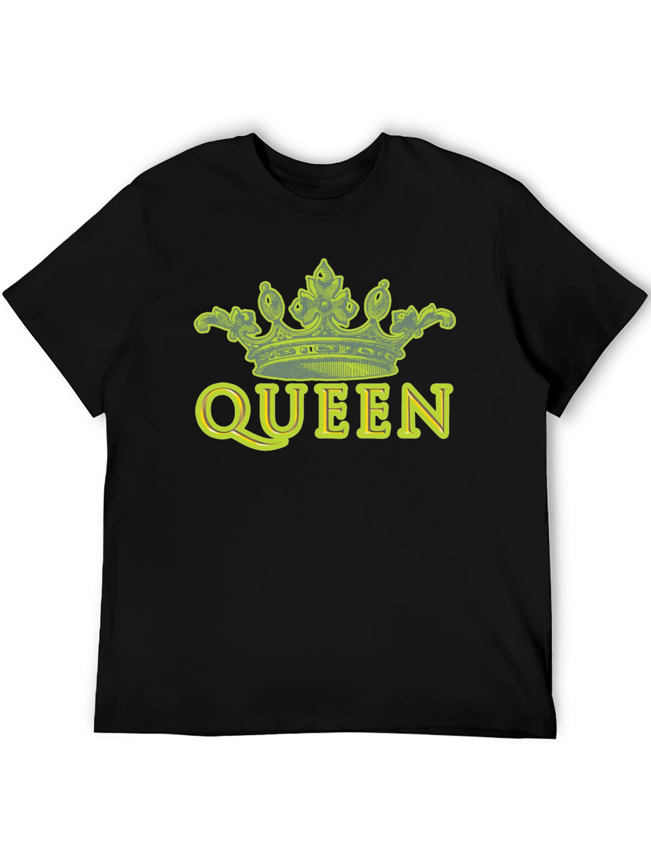 Queen Crown Graphic Tee - Black