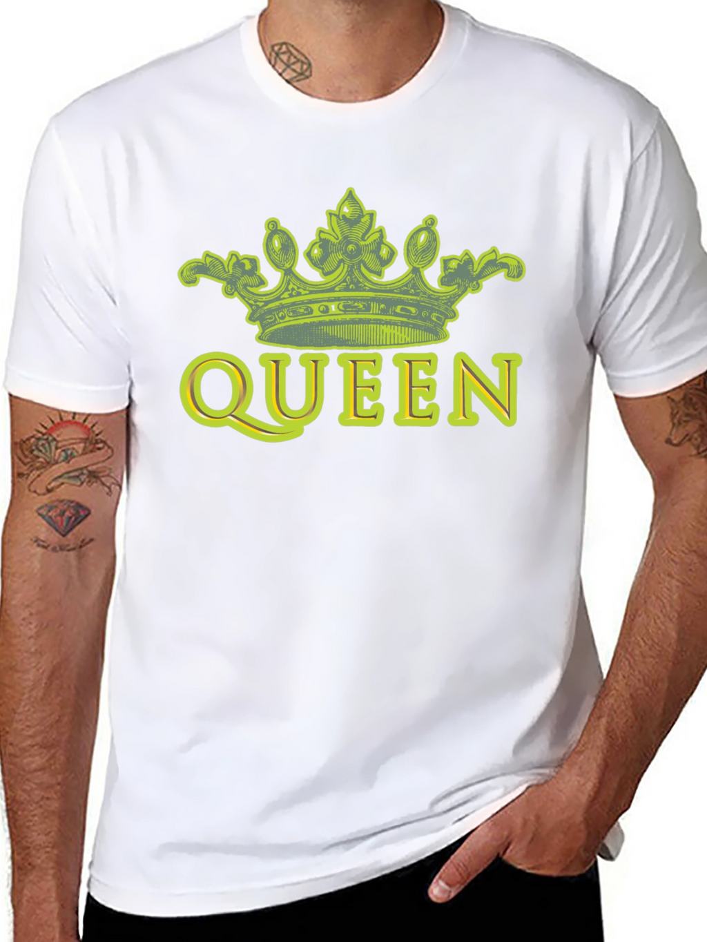 Queen Crown Graphic Tee - Black
