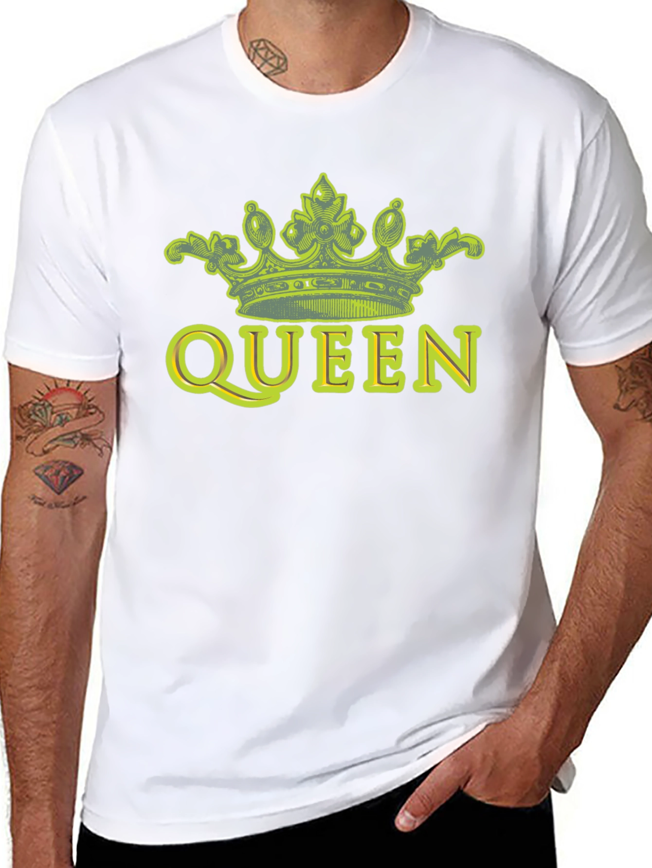 Queen Crown Graphic Tee - Black