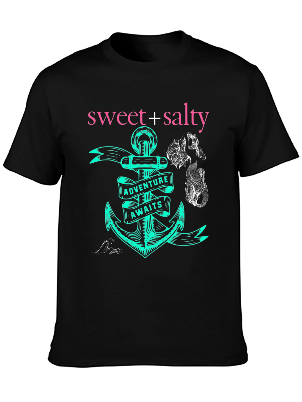 Sweet + Salty Anchor Adventure Awaits Graphic Tee