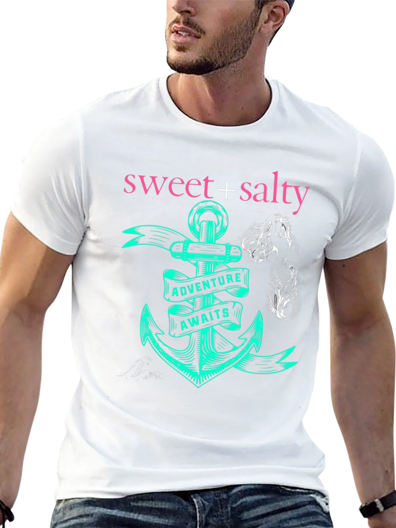 Sweet + Salty Anchor Adventure Awaits Graphic Tee