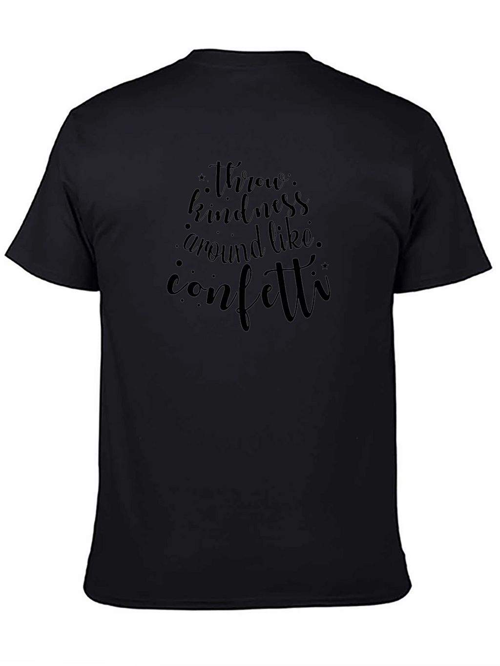 Kindness Confetti Graphic Tee - Unisex Black T-Shirt