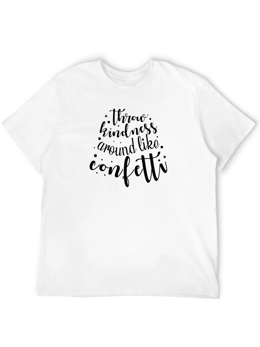 Kindness Confetti Graphic Tee - Unisex Black T-Shirt