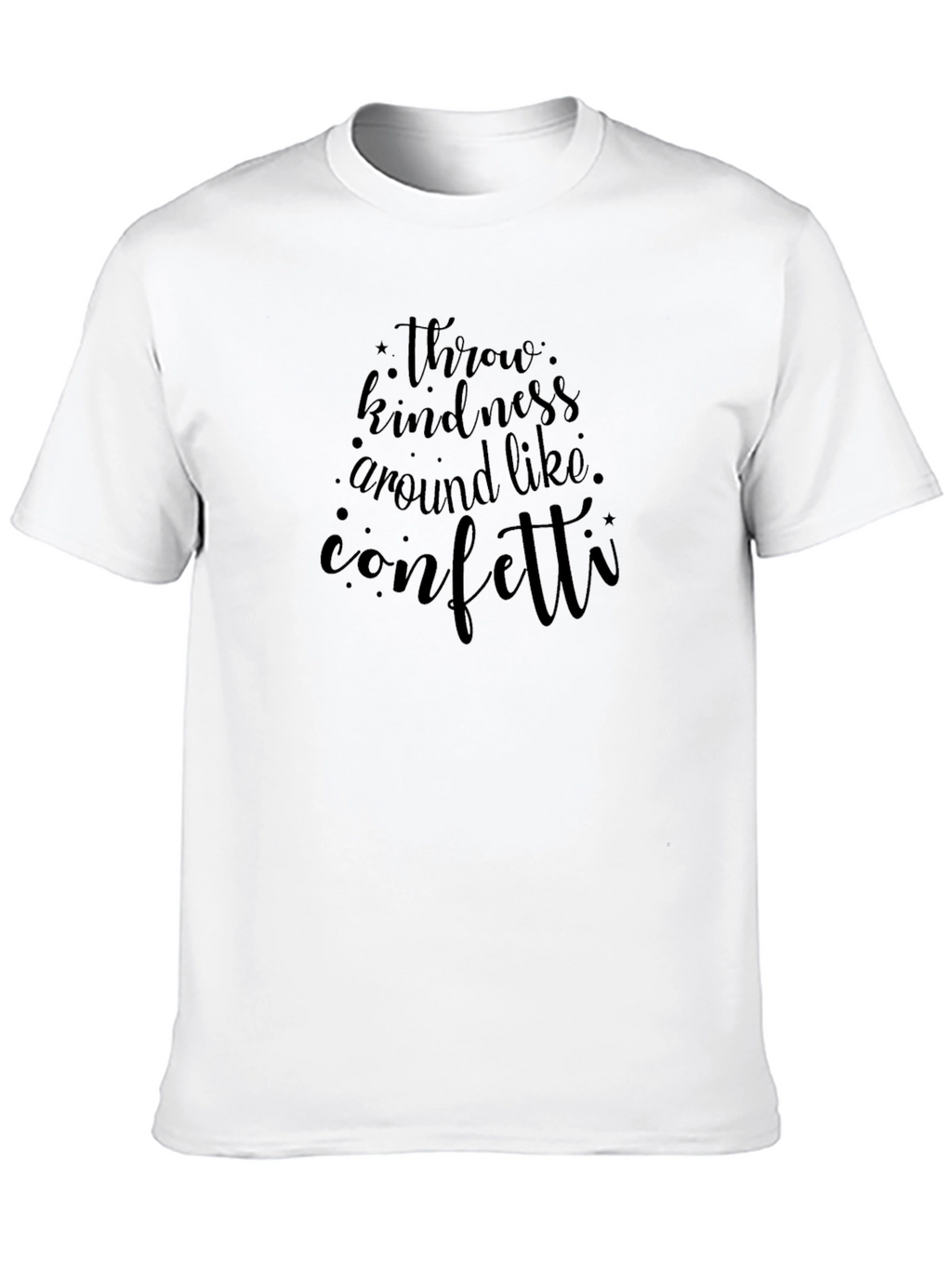 Kindness Confetti Graphic Tee - Unisex Black T-Shirt
