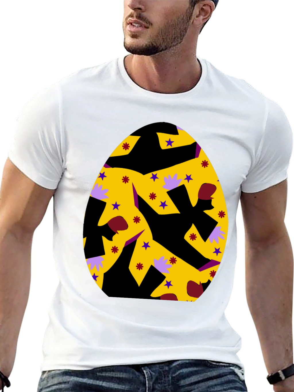 Easter Egg Graphic Tee - Fun Party Shirt