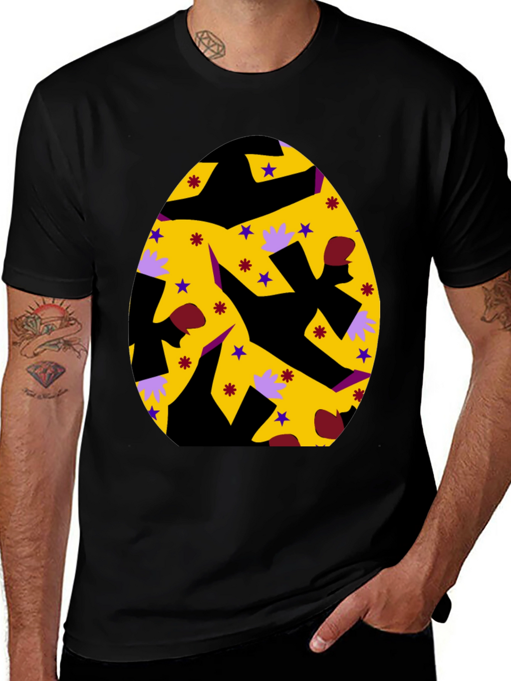 Easter Egg Graphic Tee - Fun Party Shirt