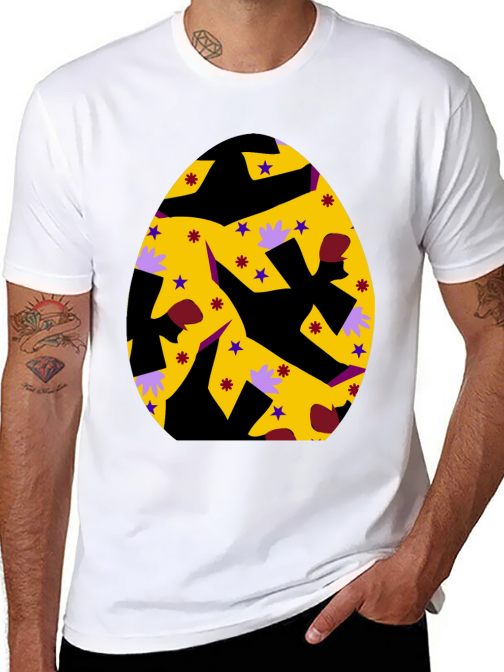 Easter Egg Graphic Tee - Fun Party Shirt