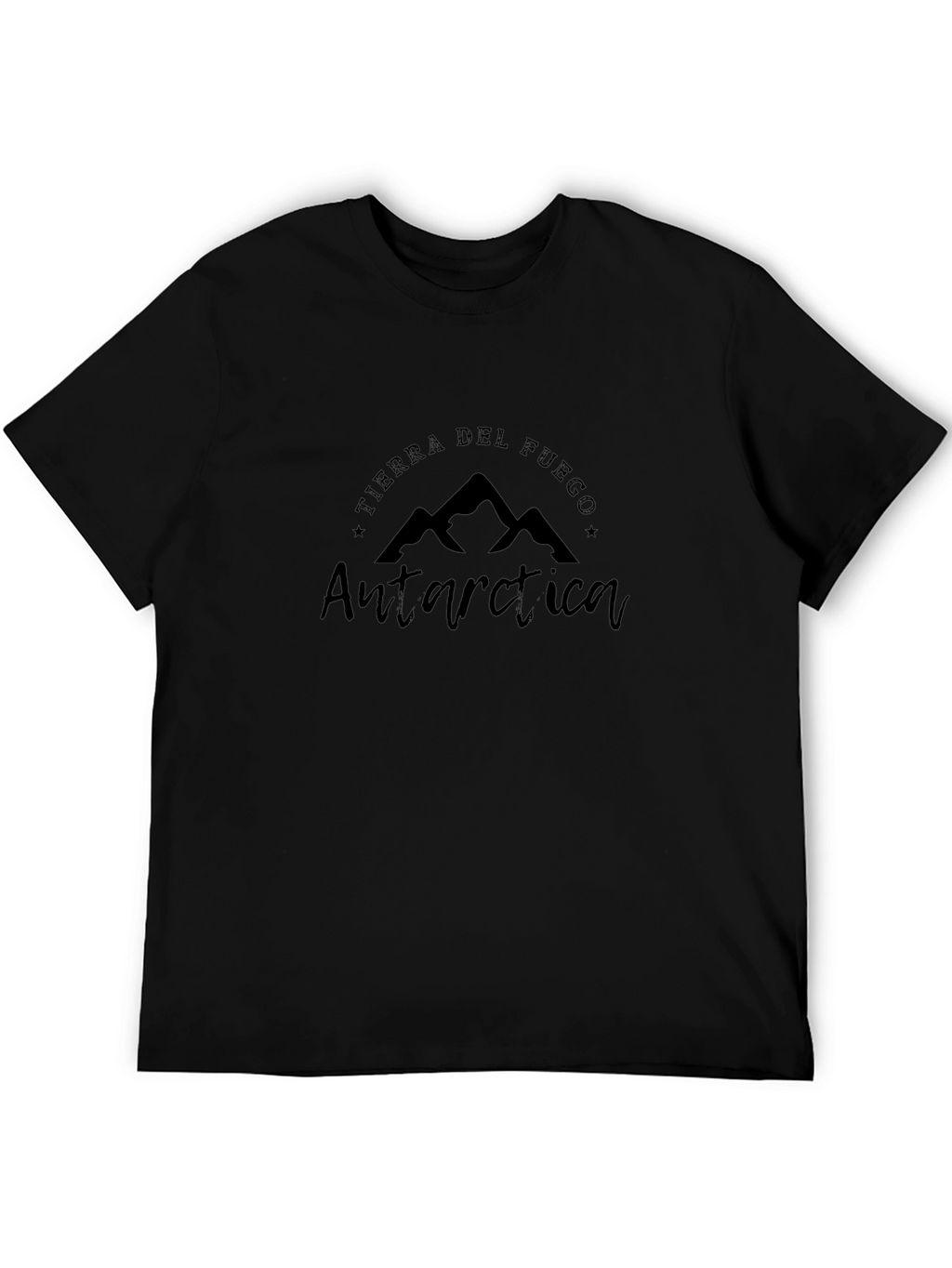 Antarctica Tierra del Fuego Black T-Shirt