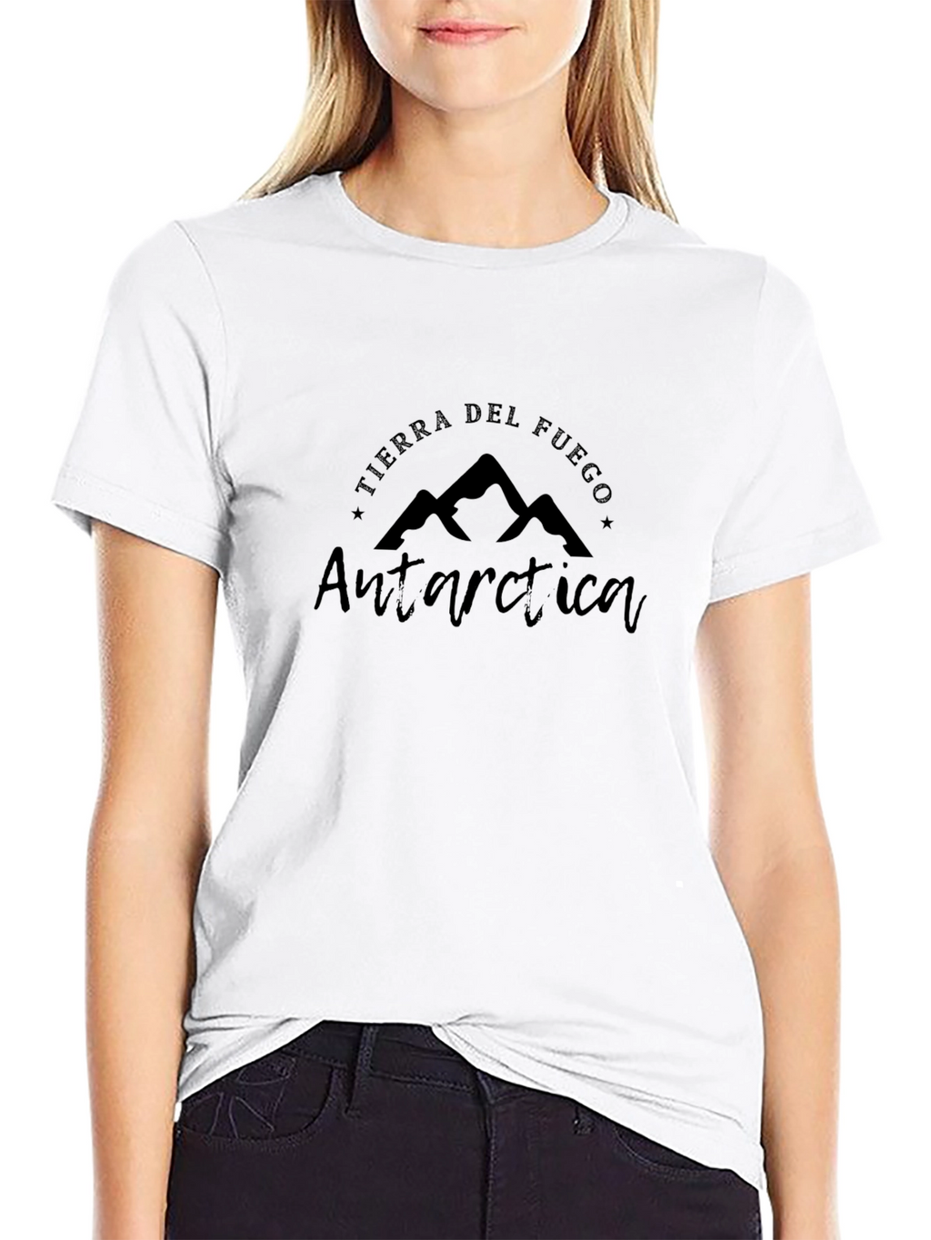 Antarctica Tierra del Fuego Black T-Shirt