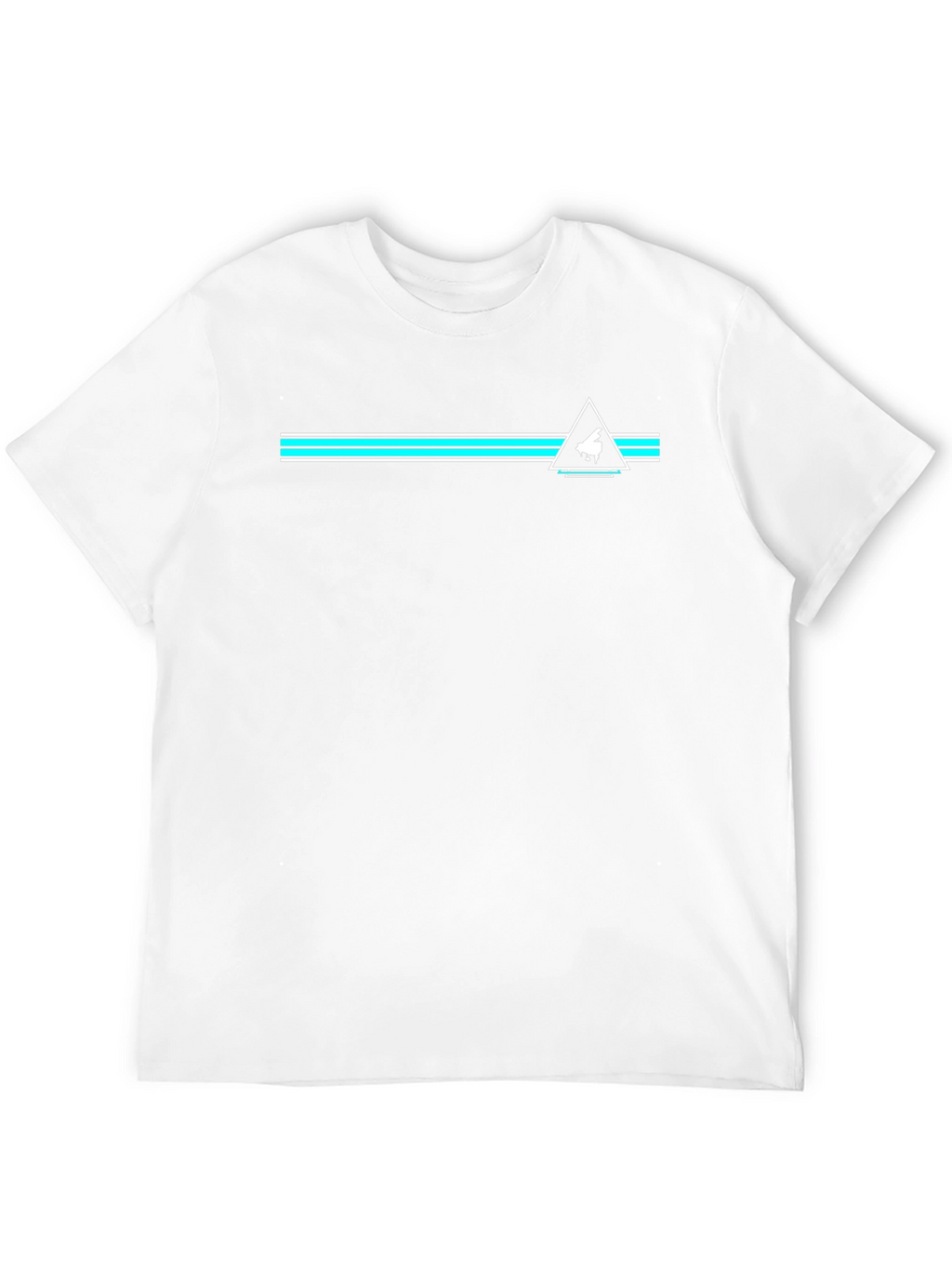 Piano Triangle Graphic Black T-Shirt