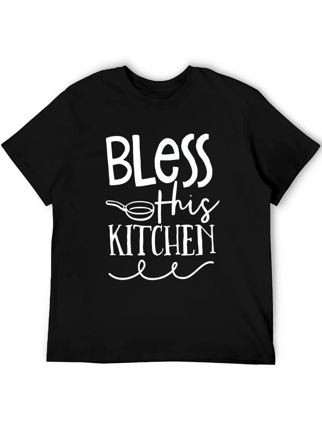 Bless This Kitchen Graphic Tee - Black