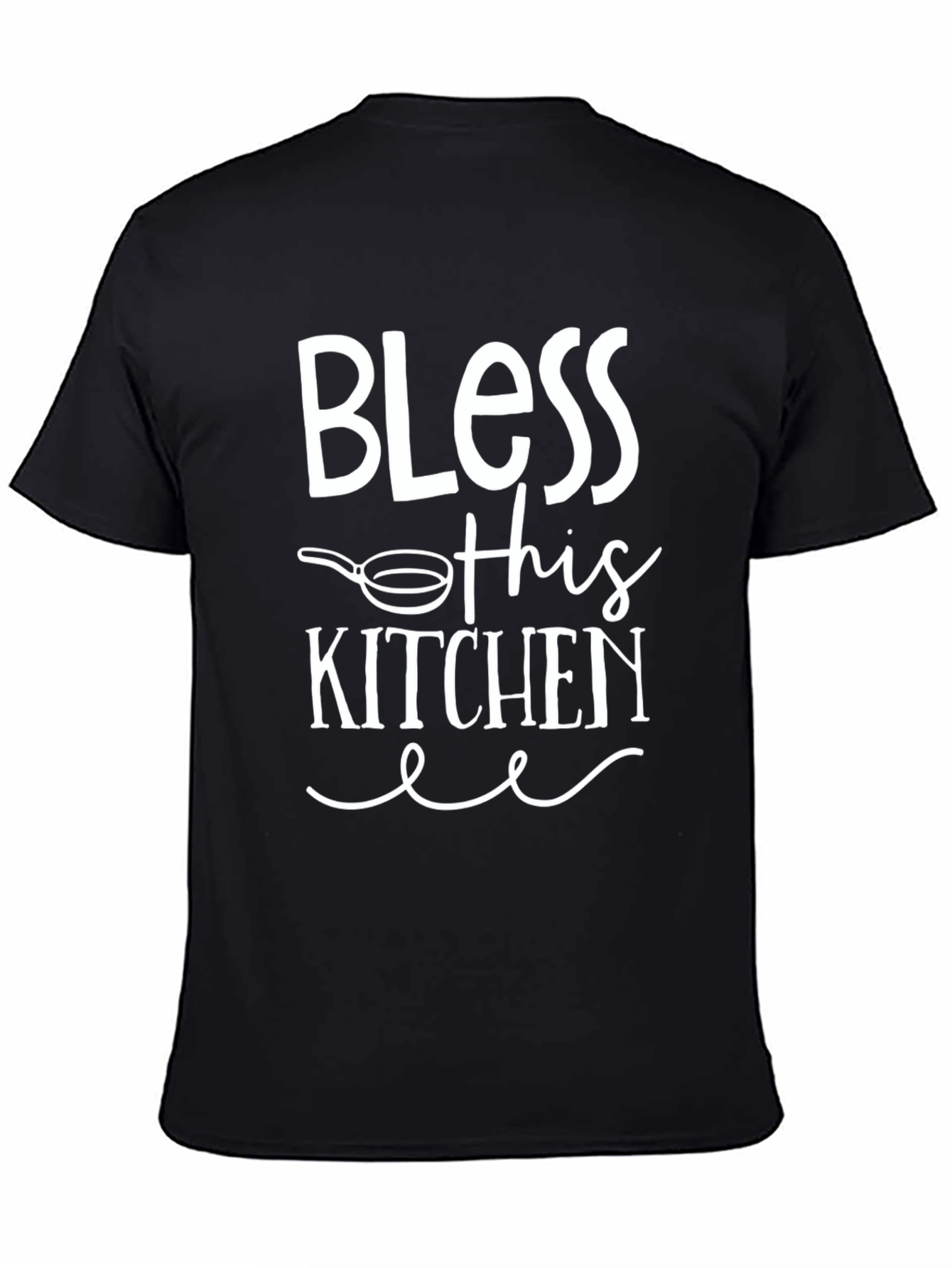 Bless This Kitchen Graphic Tee - Black